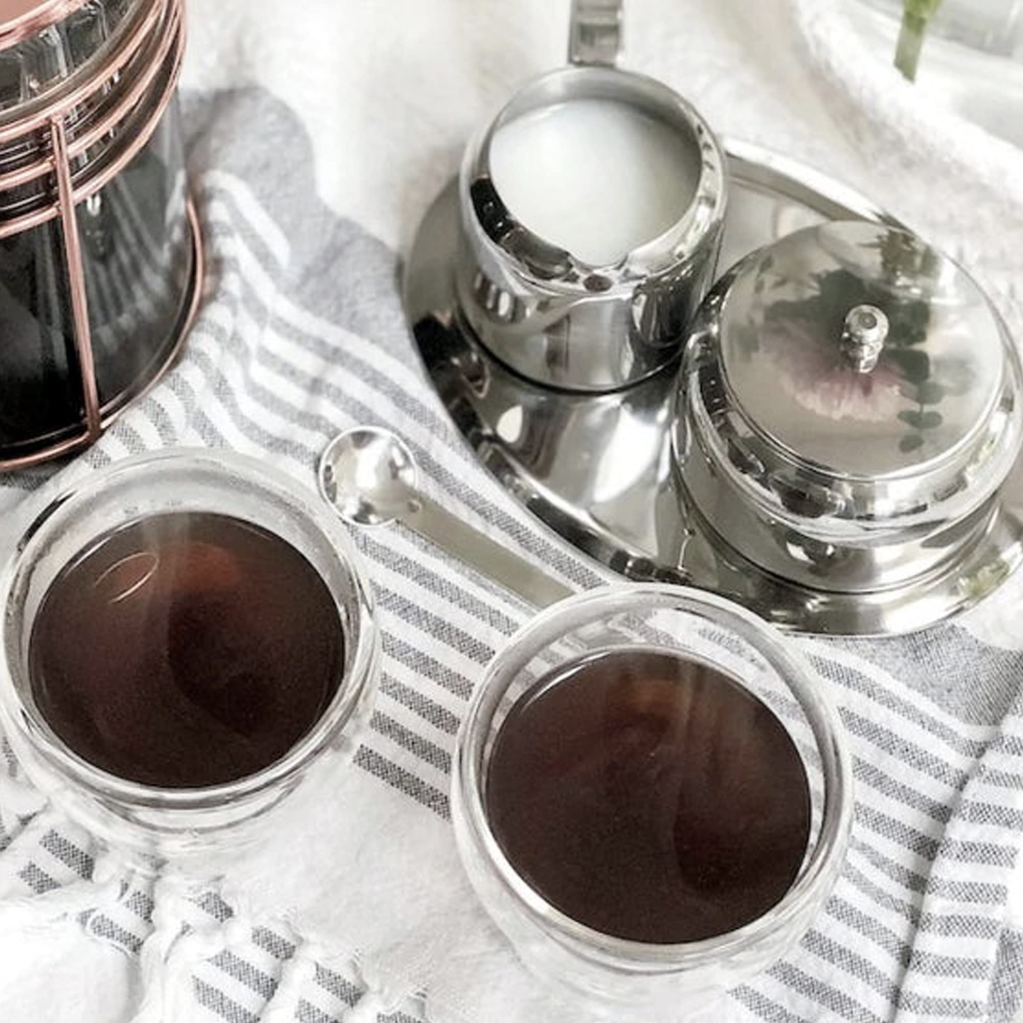 Cuisinox Stainless Steel Cream And Sugar, 5-Piece Set