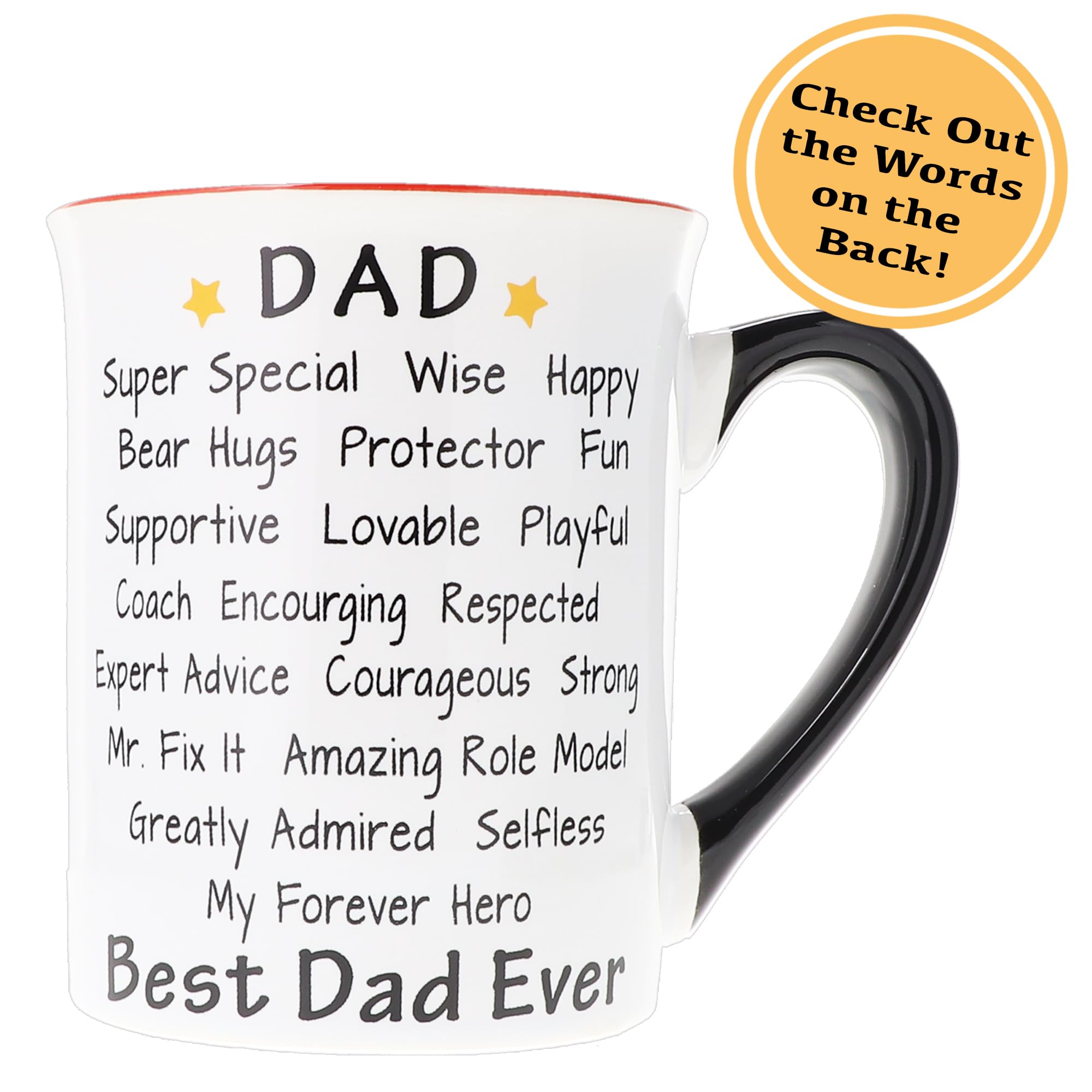 Cottage Creek I Love My Dad Mug, 16 Oz Gift Boxed Ceramic Dad Coffee Cup, Coffee Mugs For Daddy, Gifts For Dad From Daughter, So