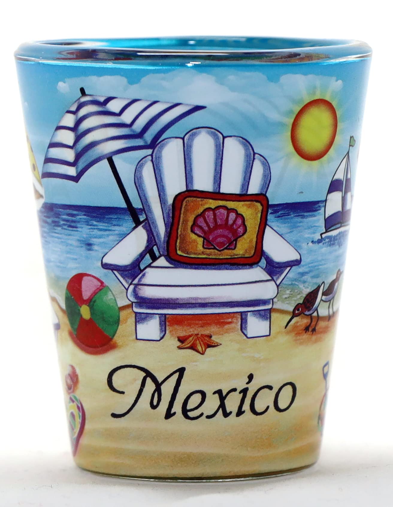 Mexico Beach Chair In and Out Shot Glass