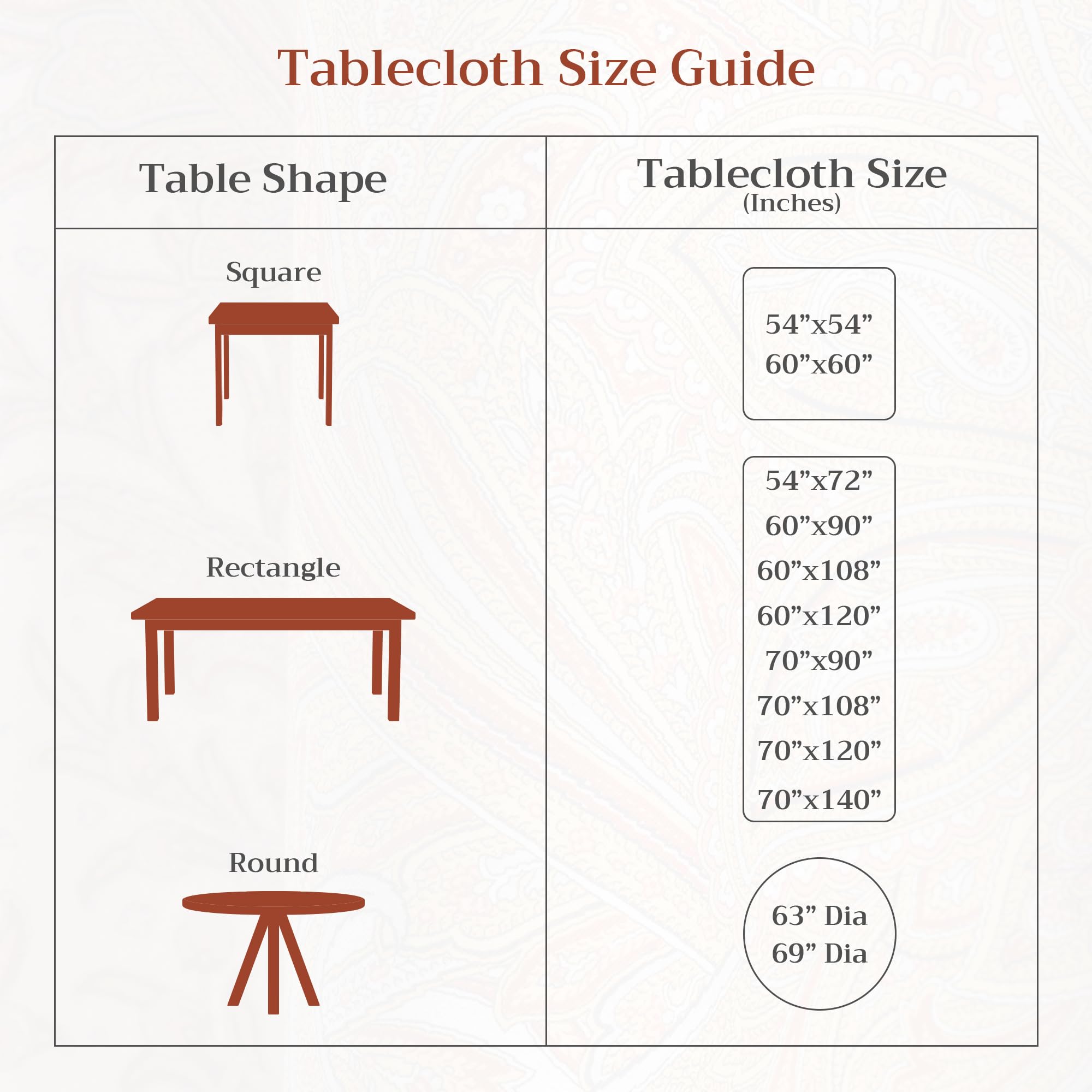 Maison D' Hermine 100% Cotton Table Cover - 60''X120'' Rectangle Decorative Tablecloth - Washable Tablecloths For Dining, Home &
