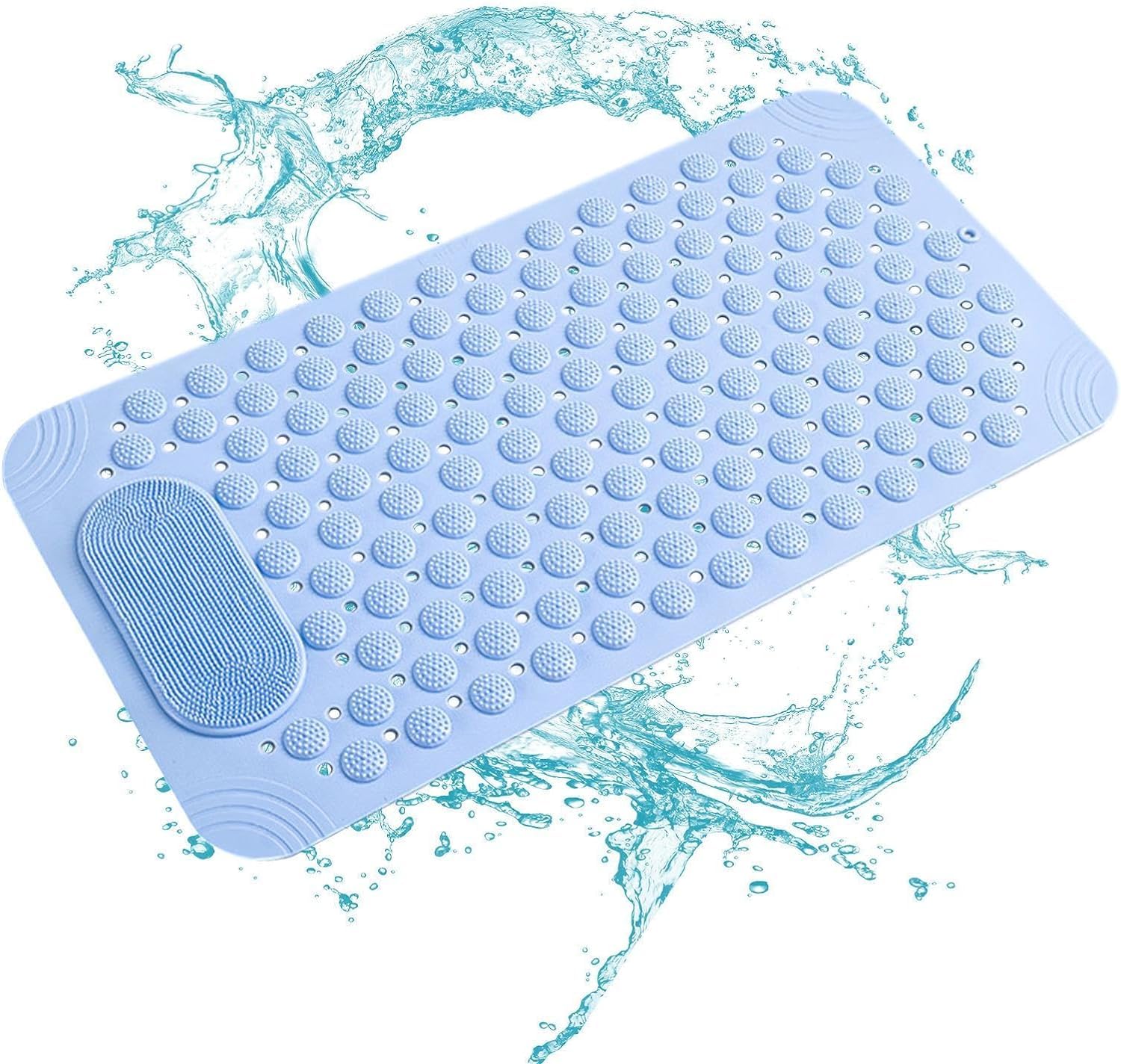 EARTHCONE Shower Foot Scrubber Massage Mat NonSlip Bedroom Rugs Massage Floor Mats for Entrance, Kitchen, Bathroom (1Pcs)