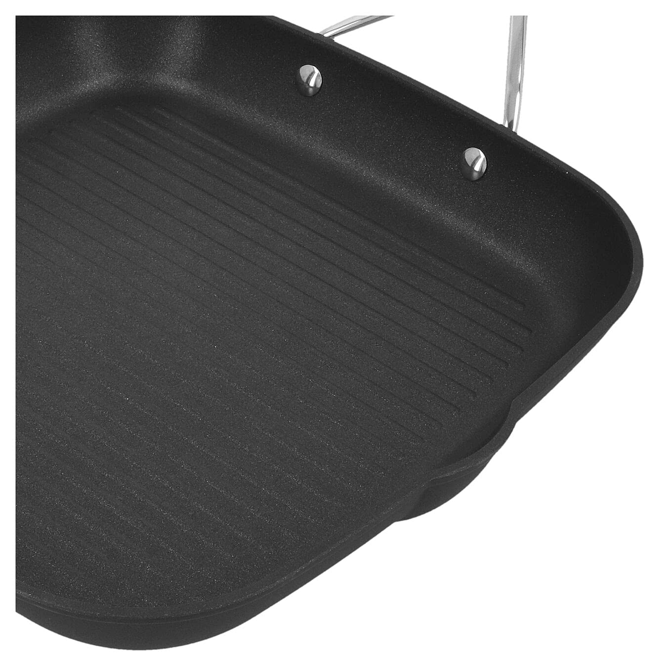 Demeyere AluPro Nonstick Grill Pan, 11-inch Aluminum, Black
