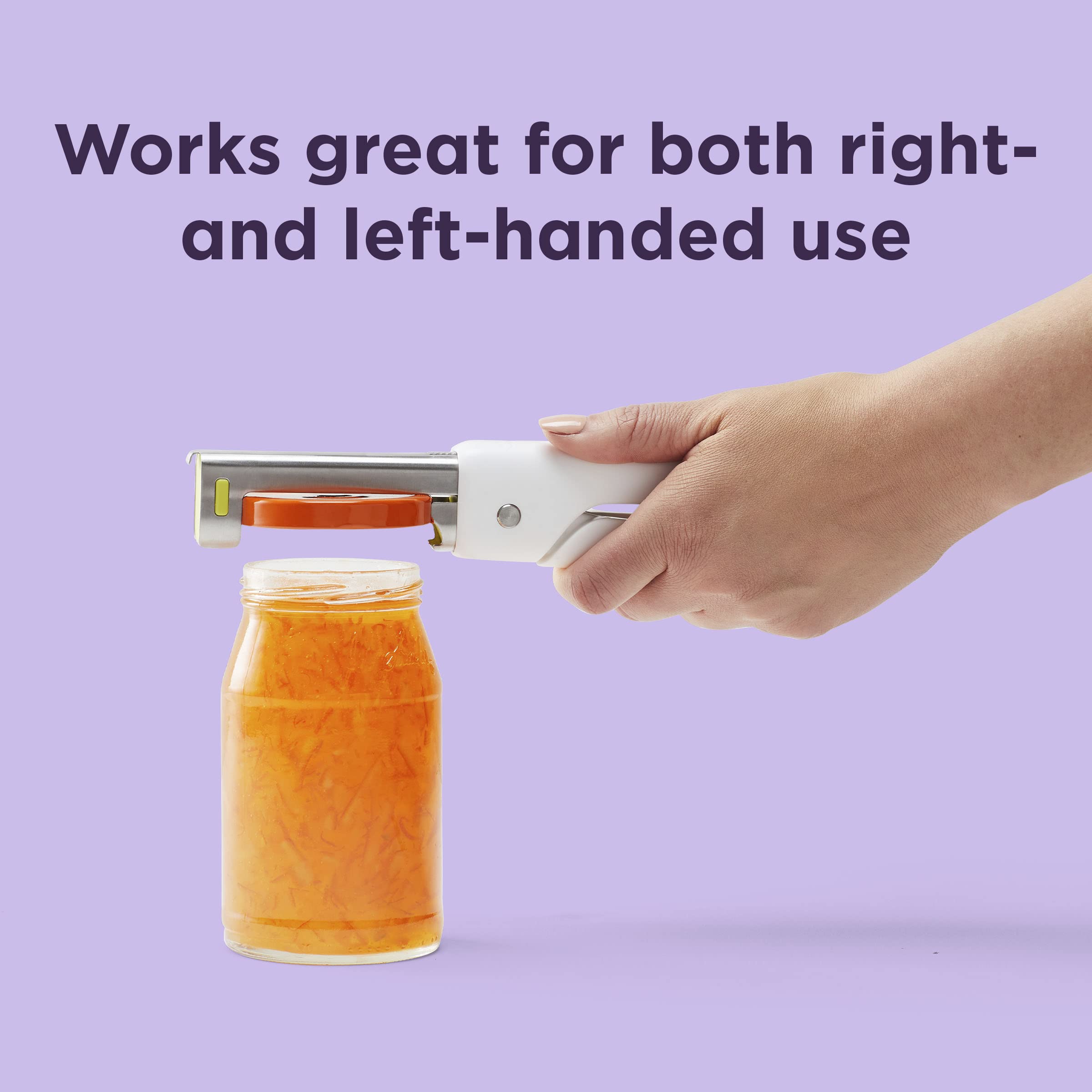 Chef'n Multi-Size Jar Opener, Ambidextrous, Plastic, Baking White, Model 5291130