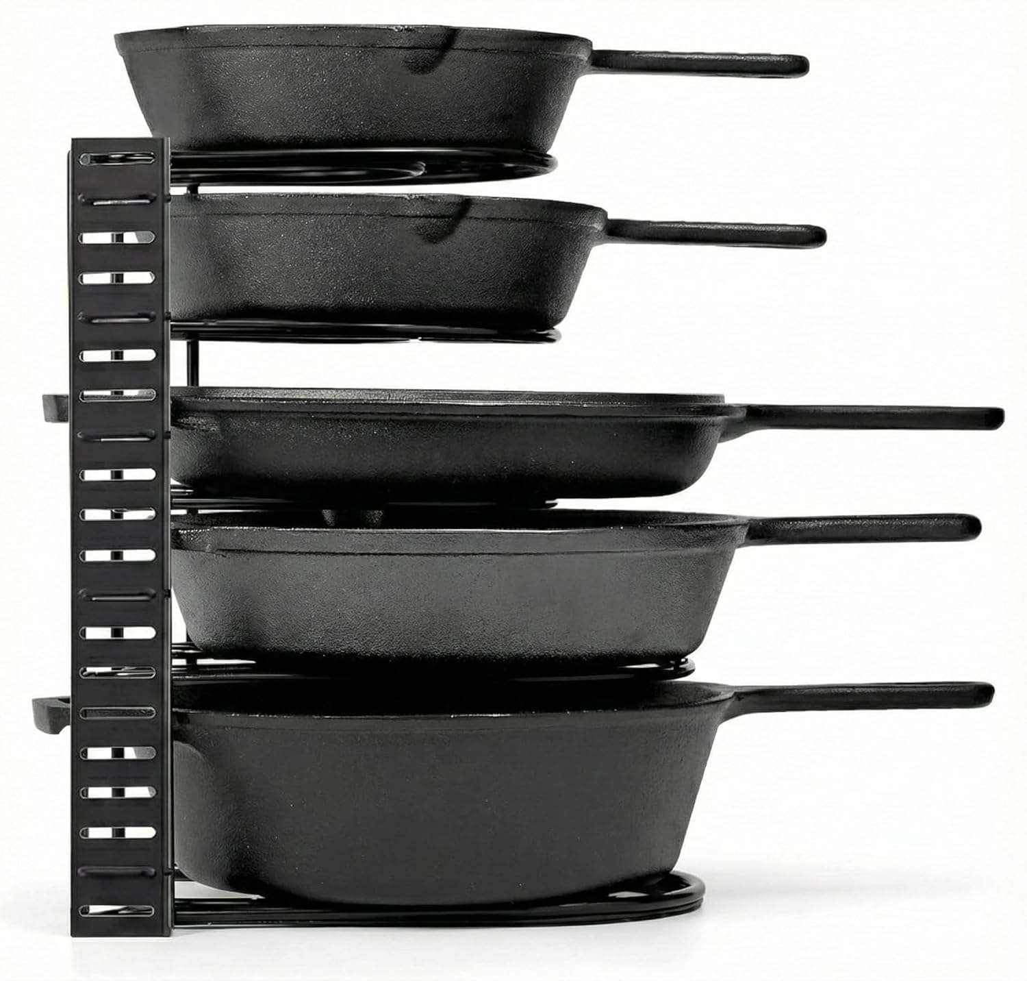 Geo Fashion Pots And Pans Organiser Under Cabinet, 8Tier Adjustable Rack, HeavyDuty, Stores Pots, Pans, And Lids (5Tier Adjus