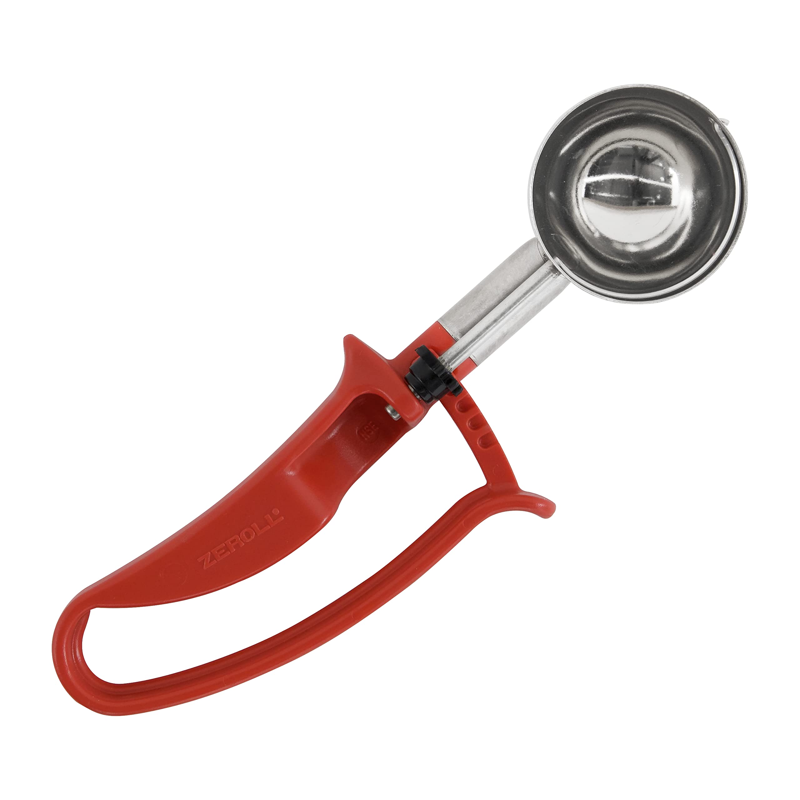 Zeroll 2024 Red Universal Ez Squeeze Handle Disher-1.49 Oz. Food Portion Control Scoop Designed For Right Or Left Hand Use Dishw