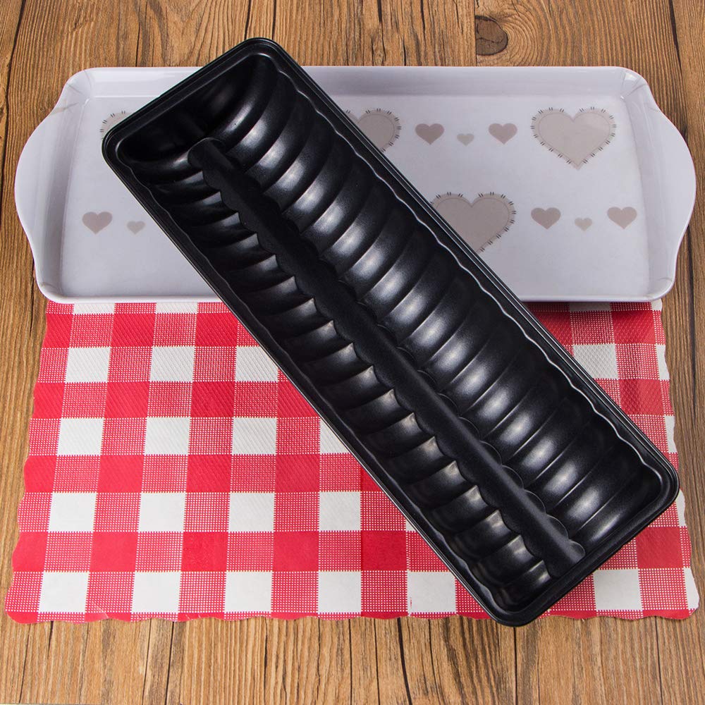 Webake Almond Cake Pan Non-Stick Loaf Pan Carbon Steel Baking Pan 13 X 4 Inch