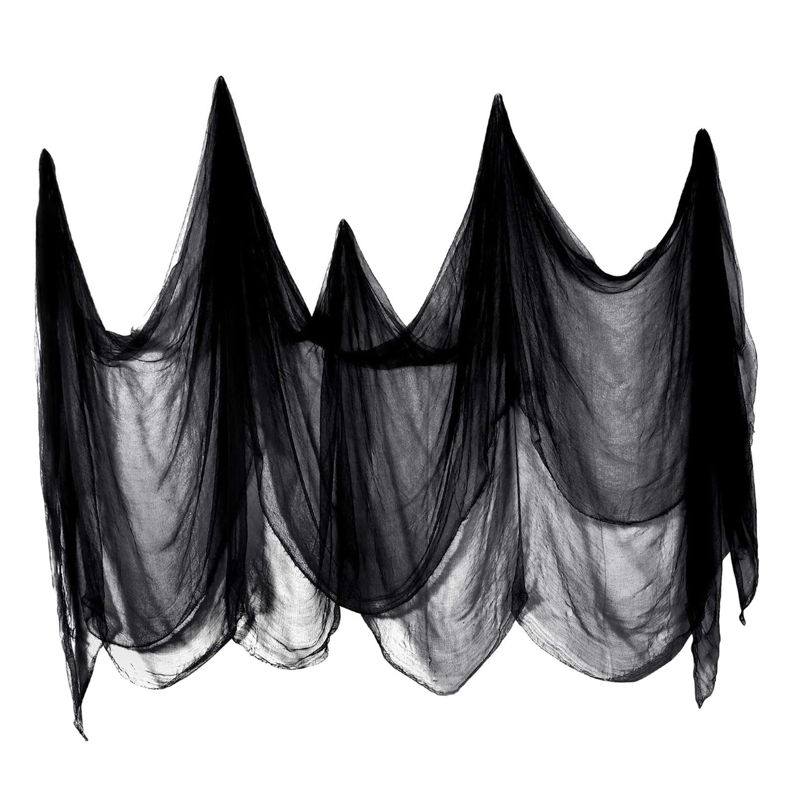 ECOMISTIQ Cloth 84.65inchx177.17inch Gauze for Wall Doors Decor Black|Photobooth Props|Party Supplies|Art & Craft Supplies|Craft