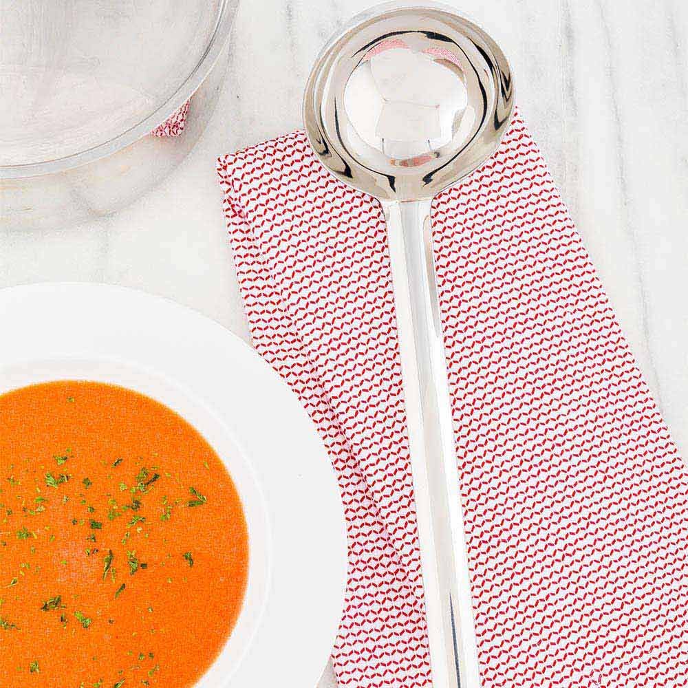 Restaurantware Met Lux 8 Ounce Portion Ladle 1 Multipurpose Portion Serving Spoon - Does Not Corrode Dishwashable Stainless Stee