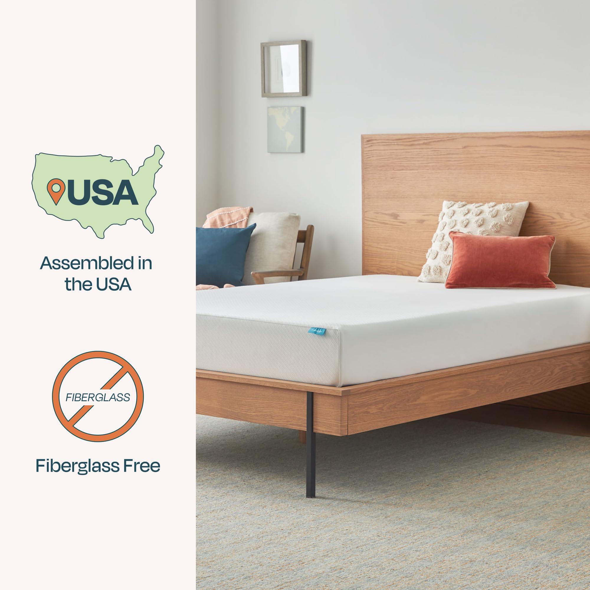 Linenspa 8 Inch Gel Infused Memory Foam Mattress - Twin XL Size - Medium Feel - Cooling Gel - Mattress in a Box - Primary or Gue