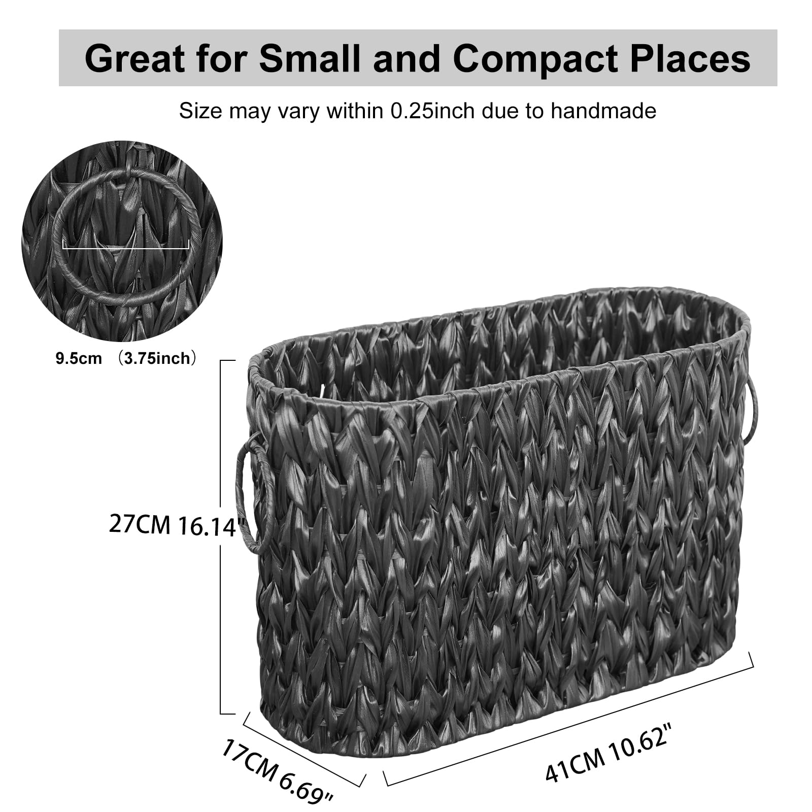 Coeusy Toilet Paper Storage Basket,Large Free Standing Toilet Paper Organizer,Extra Toilet Paper Holder For Up To 9 Mega Rolls,W