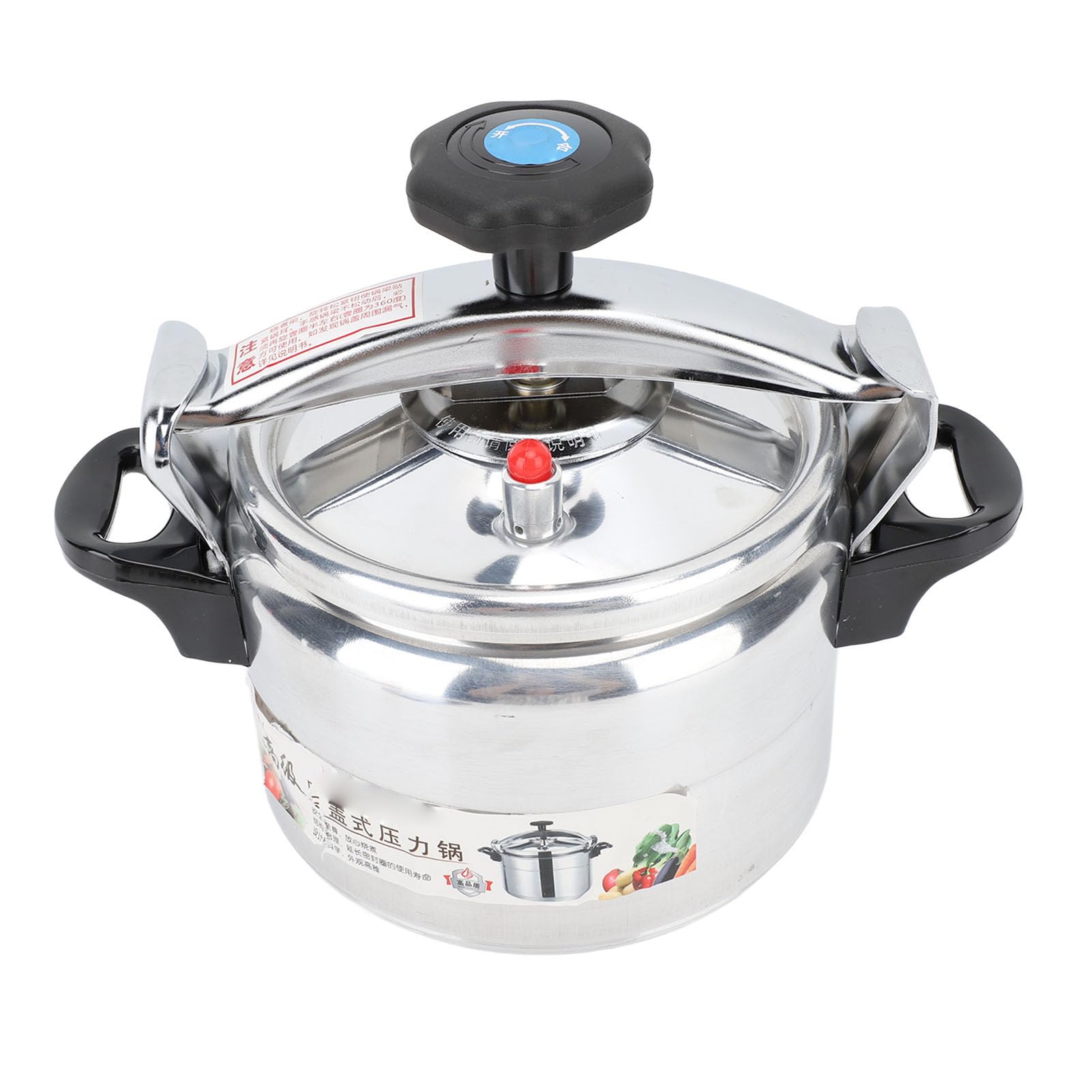 Pressure Cooker Thickened, Aluminum Large Capacity Anti Stick Explosion Proof Pressure Canner, Anti Stick coating, for Stewing, 