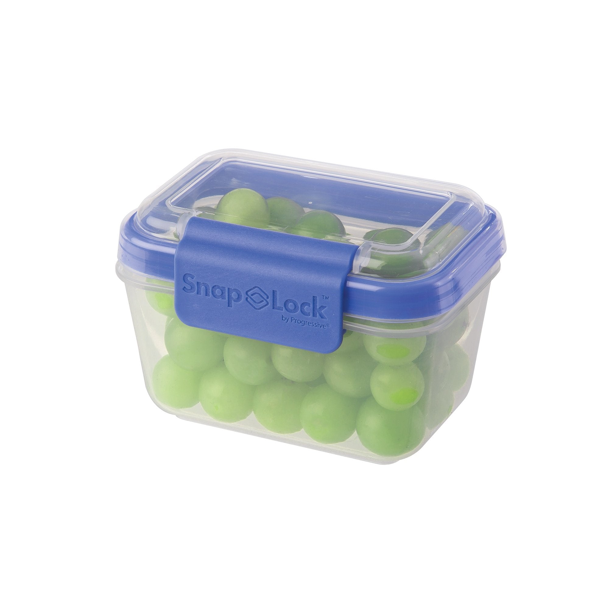 Snaplock By Progressive 2-Cup Storage Container - Blue, Easy-To-Open, Leak-Proof Silicone Seal, Snap-Off Lid, Stackable, Bpa Fre