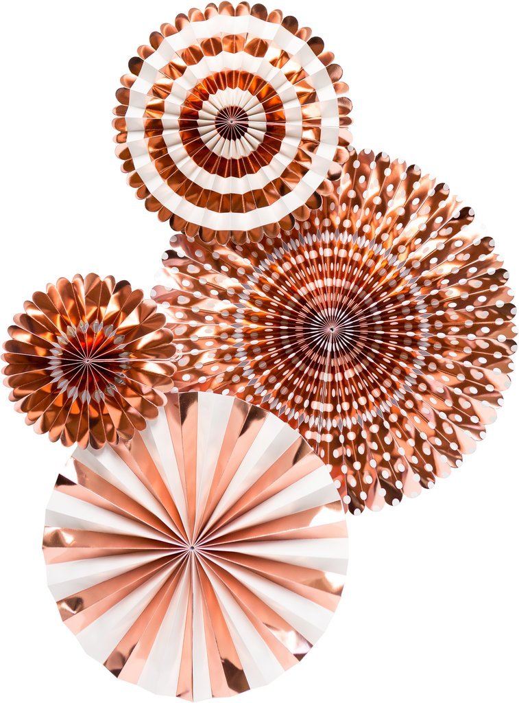My Minds Eye Basic Rose Gold Fan Set