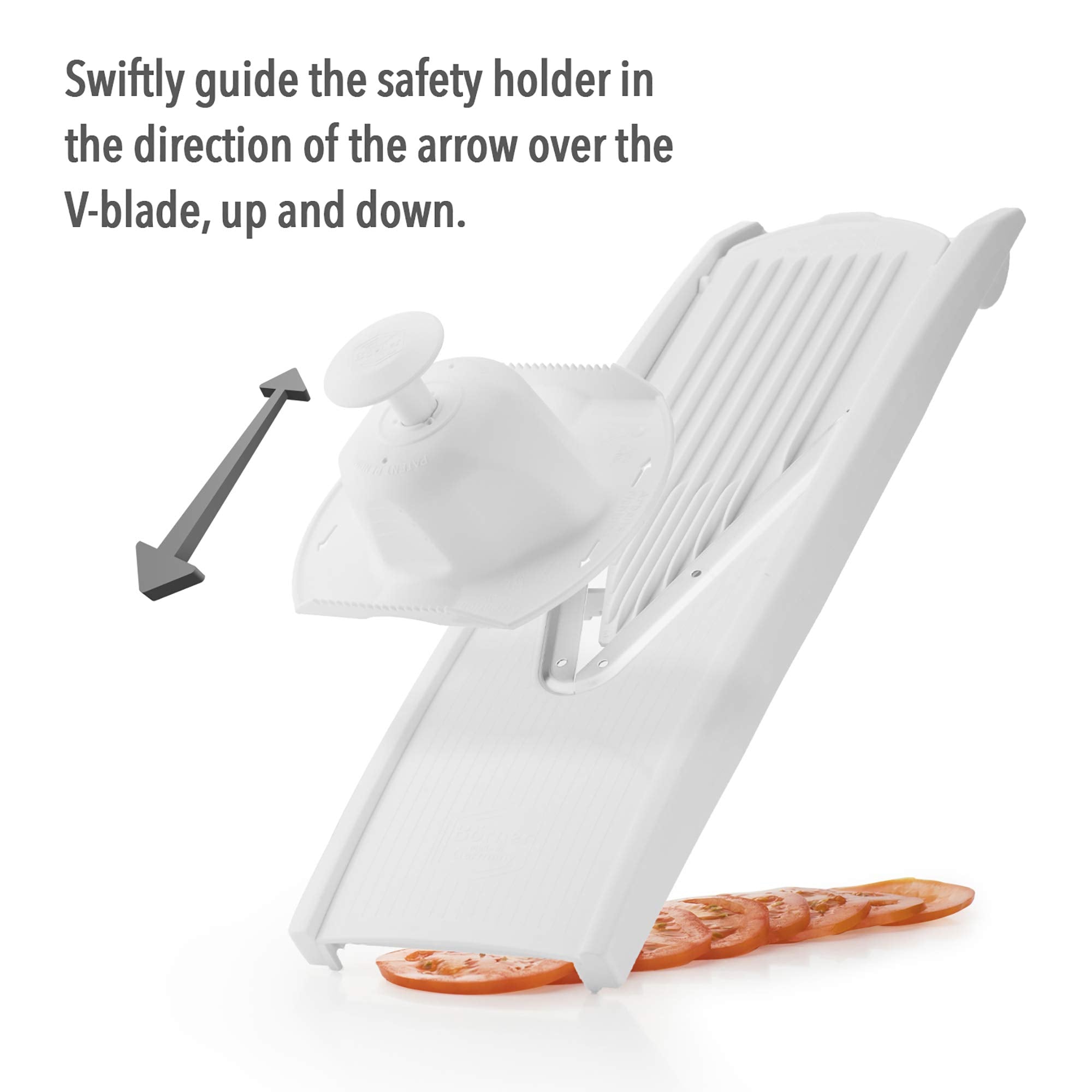 Swissmar V-Prep Mandoline Slicer, White