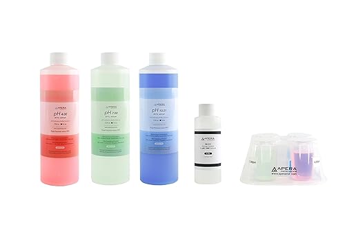 Apera Instruments, Llc-Ai1104 16Oz Ph Calibration Buffer Solution Kit (Ph 400, 700  1001), Plus 3M Kcl Storage Solution And Calb