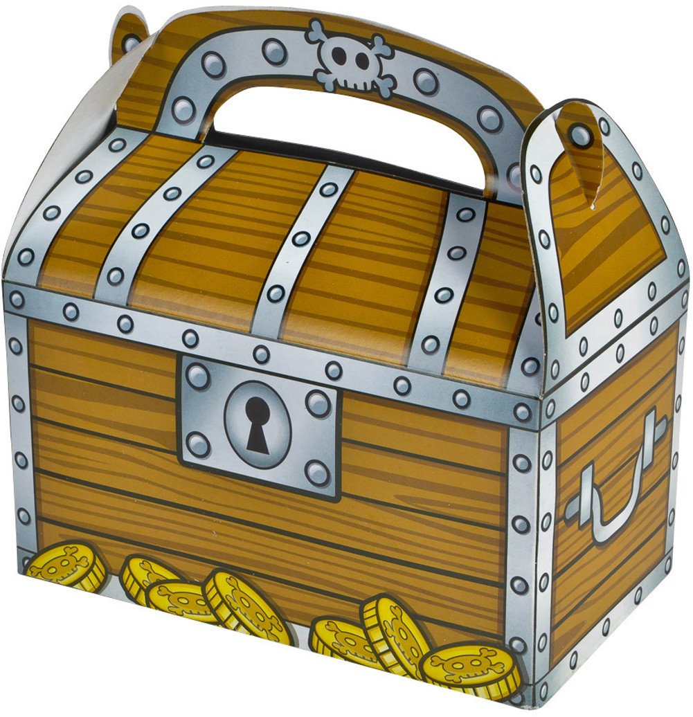 Rhode Island Novelty 6.25 Inch Treasure Chest Treat Boxes