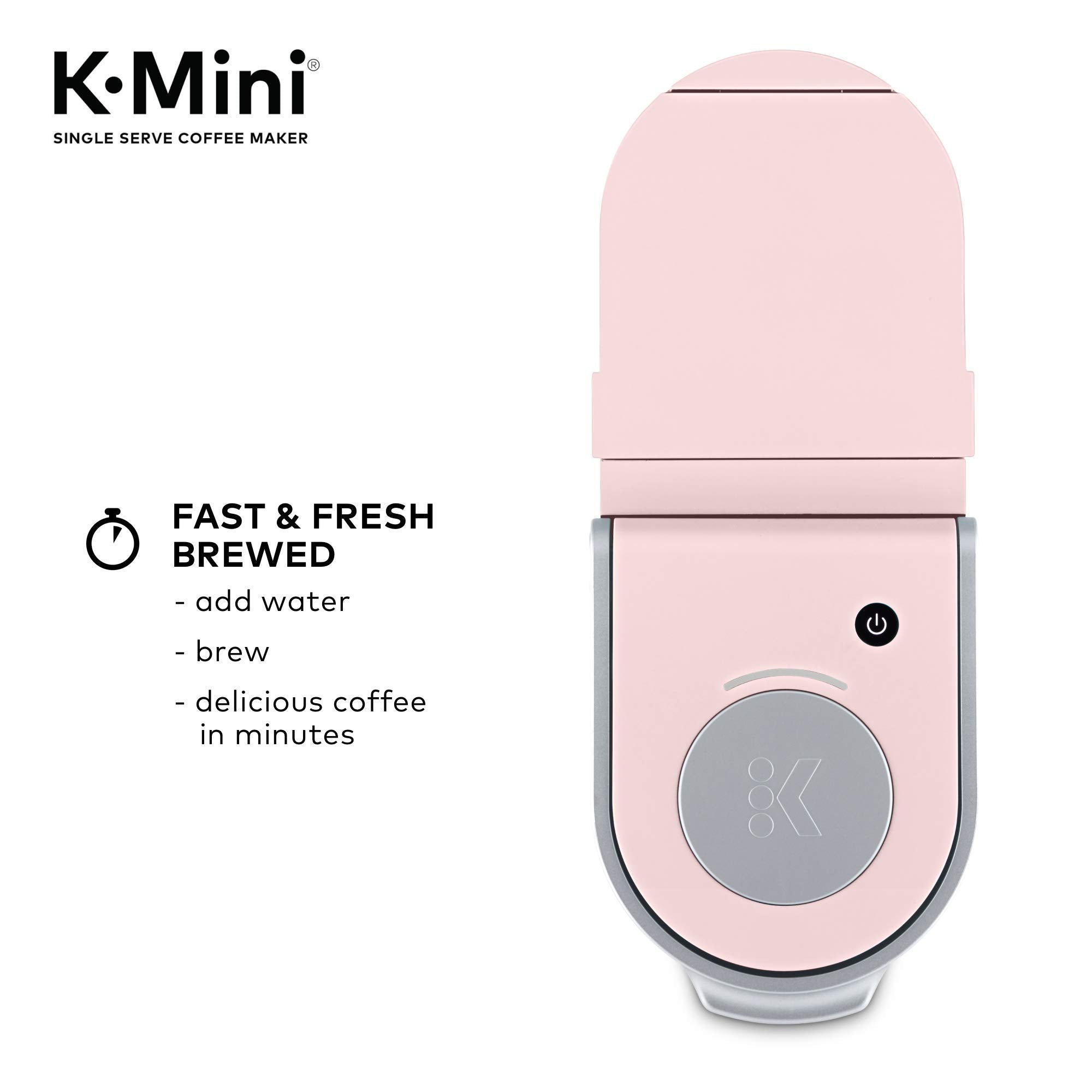 Keurig K-Mini Coffee Maker, Single Serve Brewer, 6-12 oz, Dusty Rose