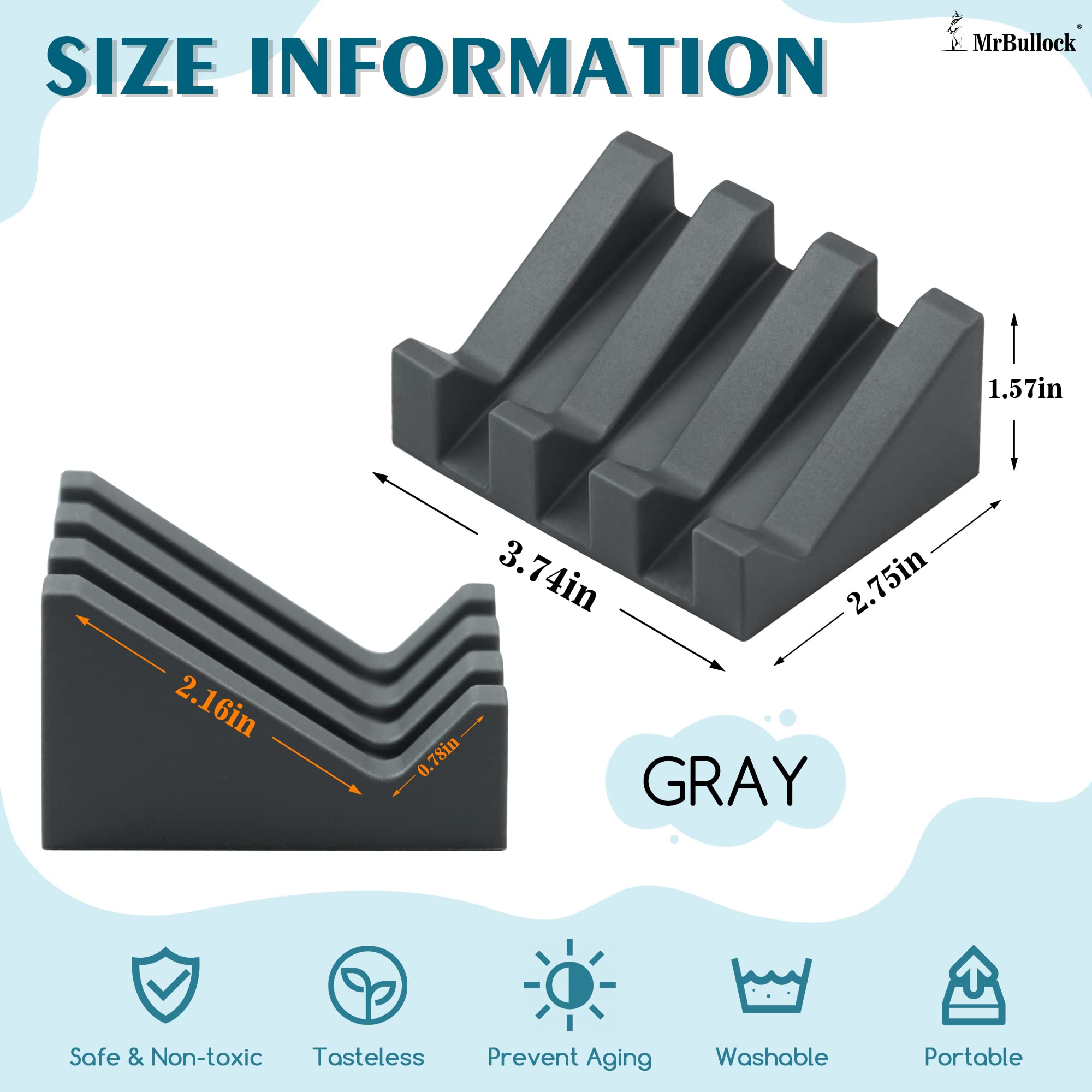 New Silicone Soap Dish With Drain,Soap Dish Shower Waterfall Bar Soap Holder Tray With Drain Soap Saver For Bathroom Kitchen Acc