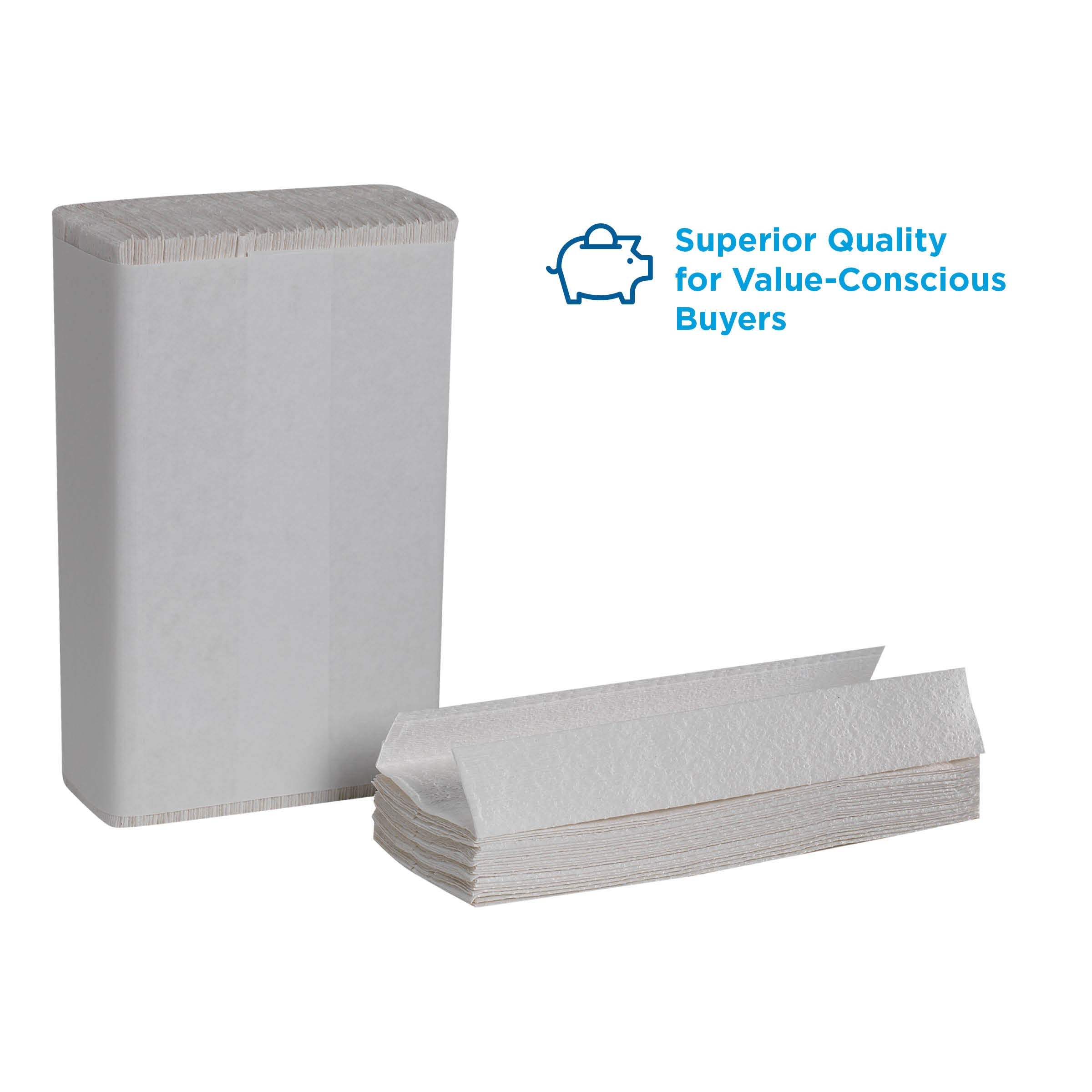 Georgia-Pacific Blue Select Premium 2-Ply C-Fold Paper Towels By Pro , White, 23000, 120 Towels Per Pack, 12 Packs Per Case