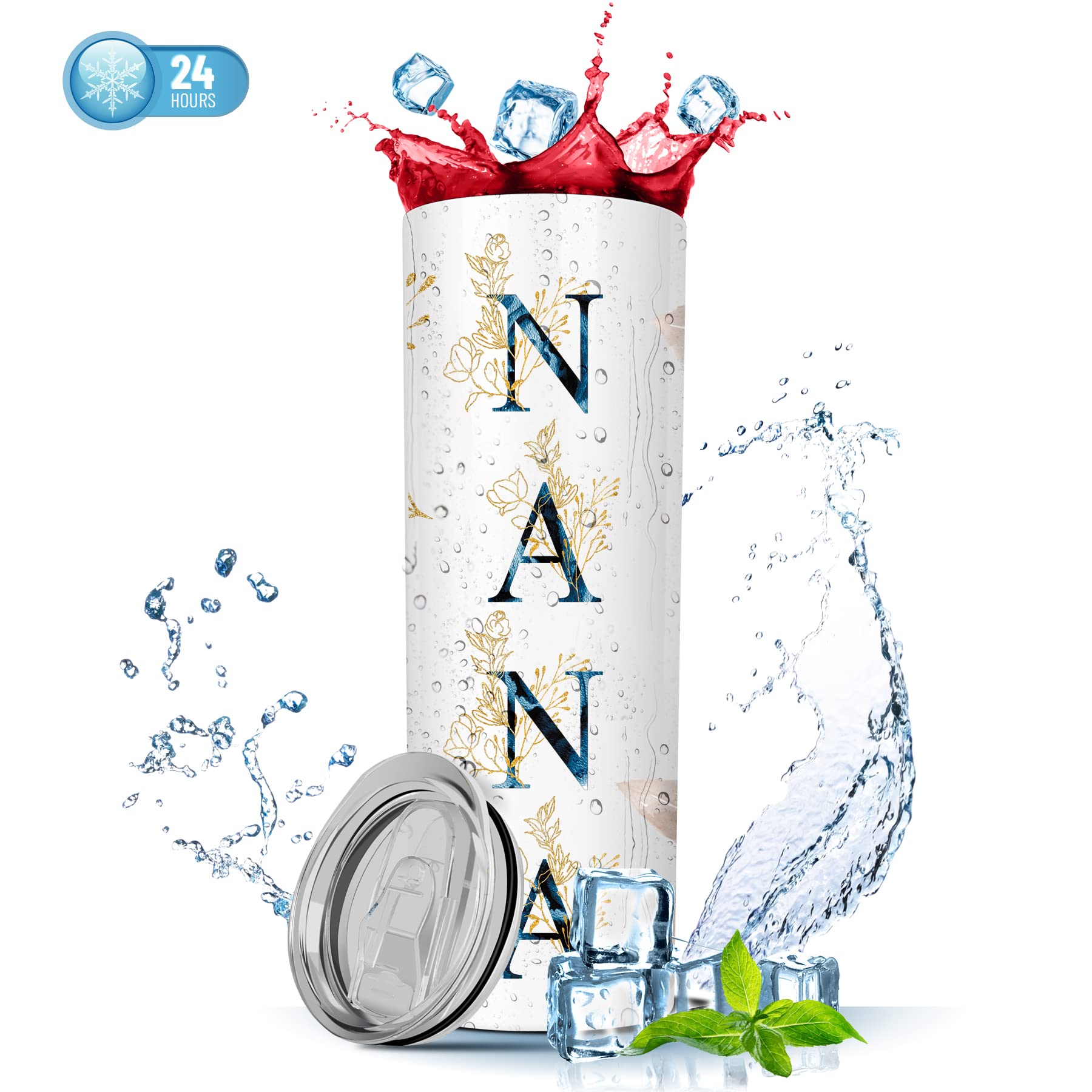 Agot Grandma Gifts- Stainless Steel 20Oz Tumblers Gifts For Grandma, Nana Gifts, Grandma Birthday Gifts, Christmas Day Gift For