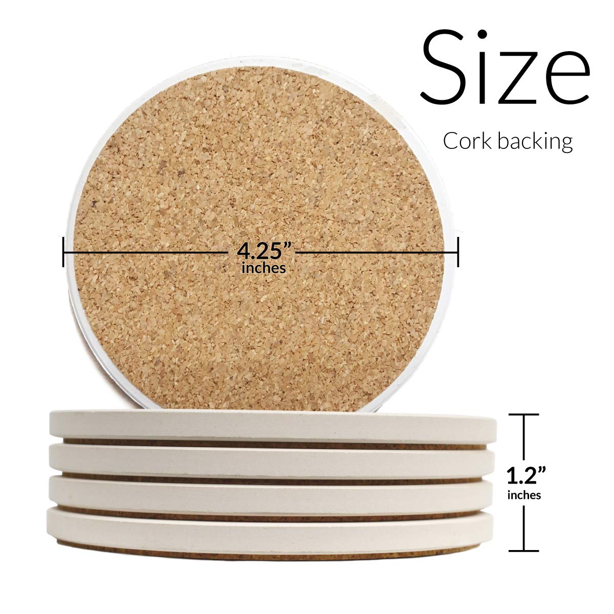 Coasterstone Sandpipers Set Of 4 Coasters, One Size, Multicolored