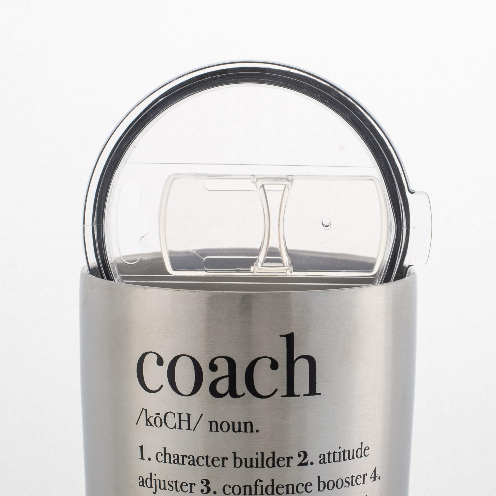 Elanze Designs Coach Definition Jumbo 30 Ounce Stainless Steel Travel Mug With Lid