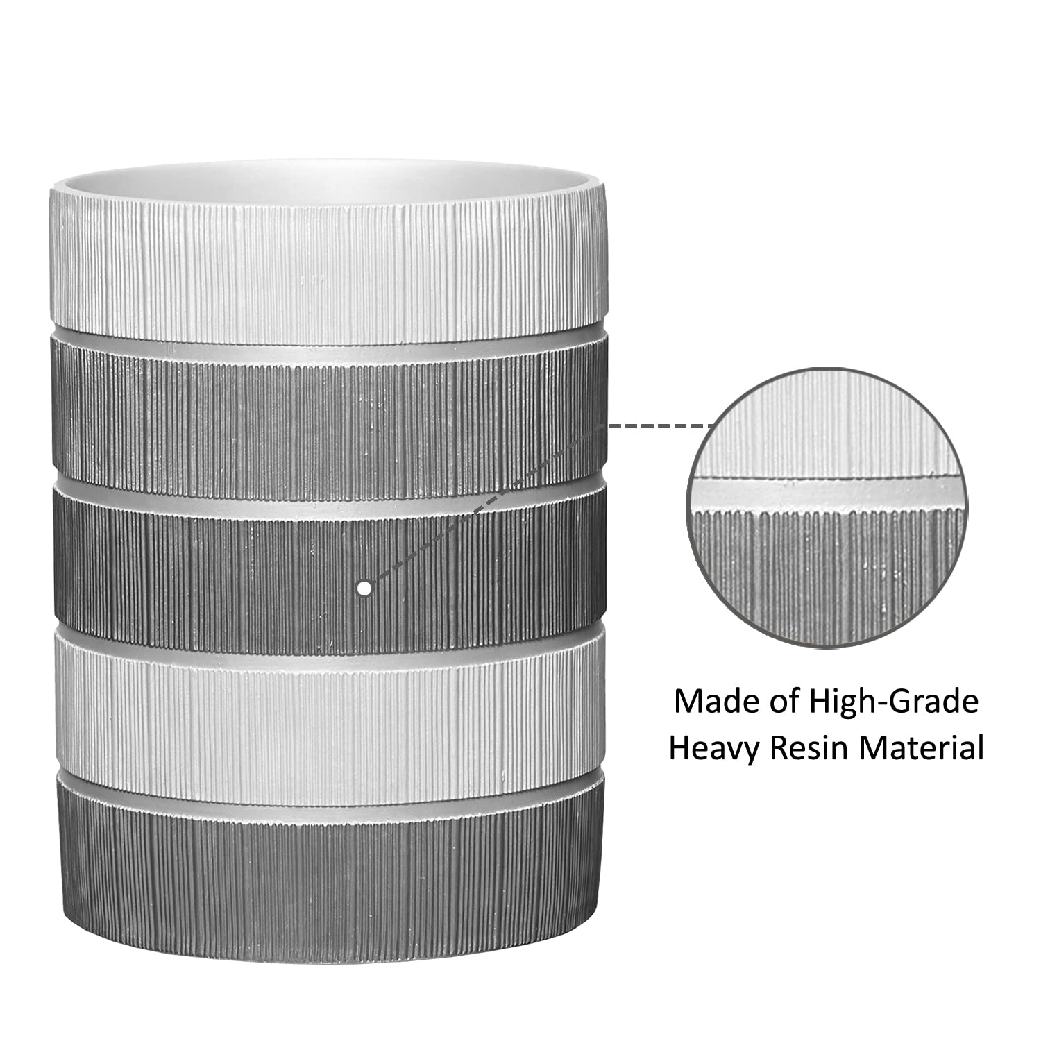 Popular Bath Modern Line, Waste Basket, Grey