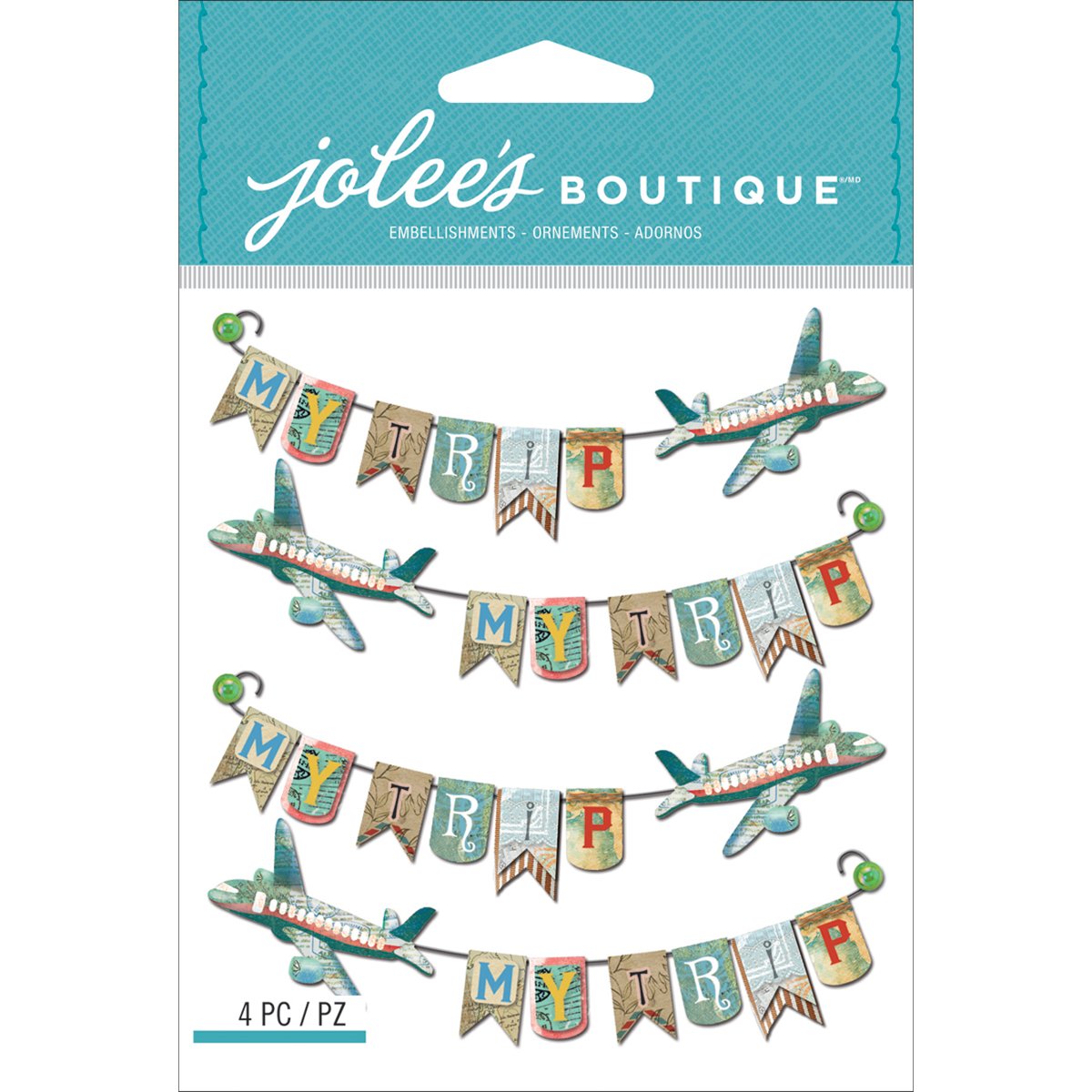 Jolees Boutique Dimensional Stickers, My Trip Repeats
