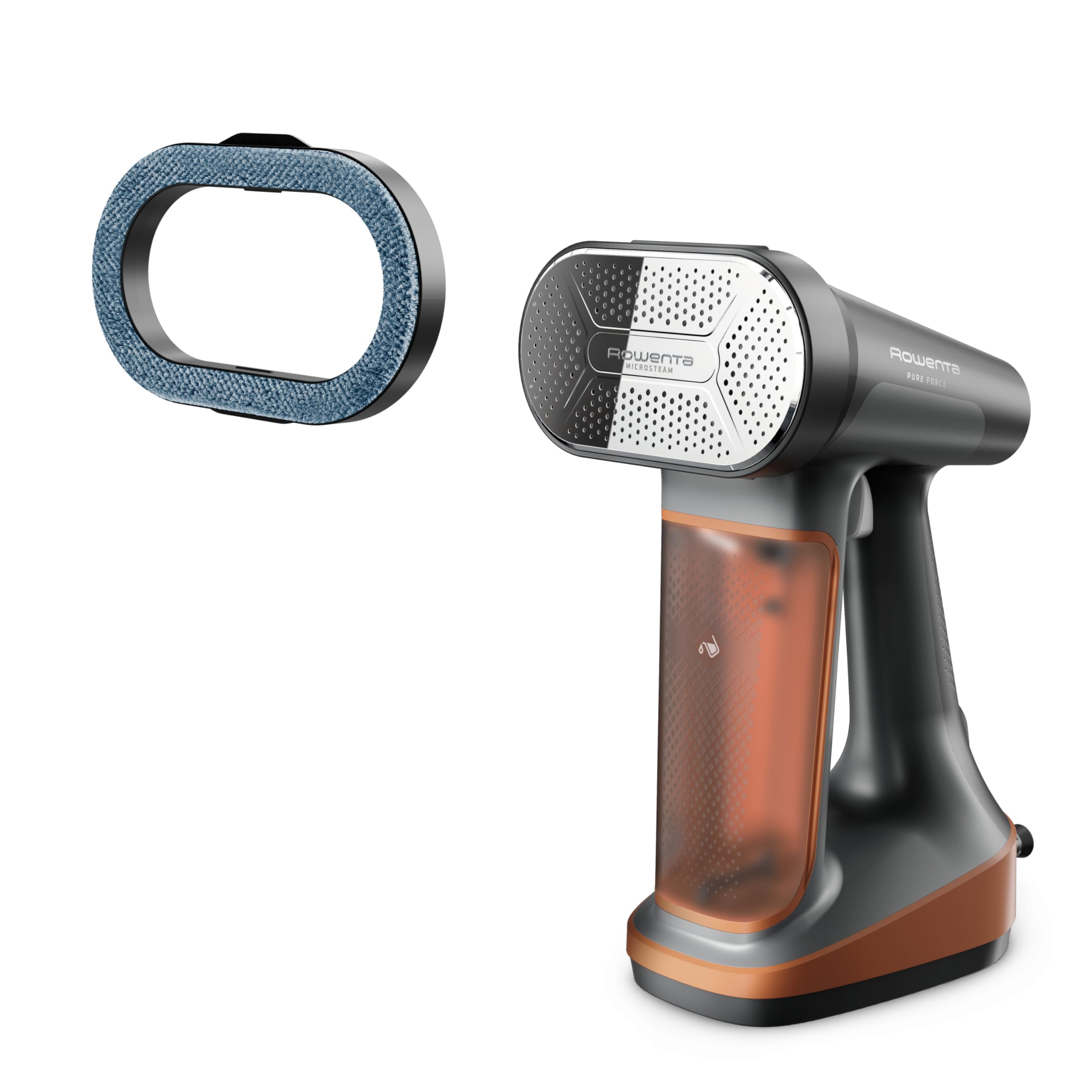 Rowenta, Steamer For Clothes, Pure Force 3In1 Steamer & Iron, 7.1 Oz Tank Capacity, Vertical Steaming, Horizontal Ironing, Lint