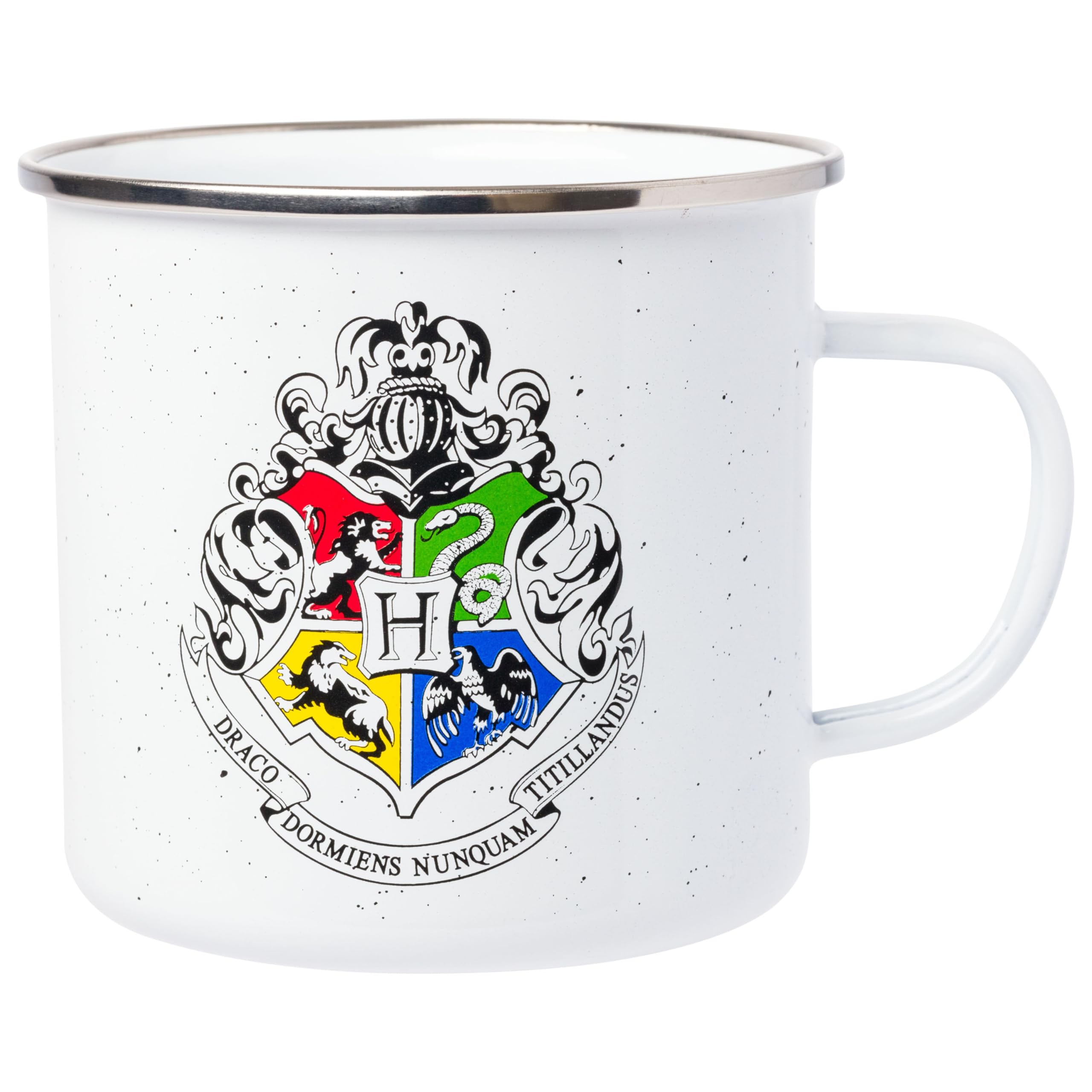 Silver Buffalo Harry Potter Hogwarts School of Witchcraft and Wizardry House Crest Gryffindor, Slytherin, Hufflepuff, and Ravenc