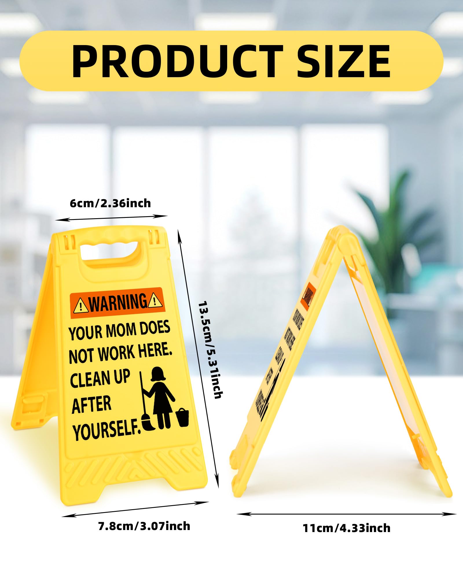 Funny Office Decor Desk Sign Gifts for Friends Coworkers Boss Sarcastic Desk Sign Cubicle Decor Warning Your Mom Does Not Work H
