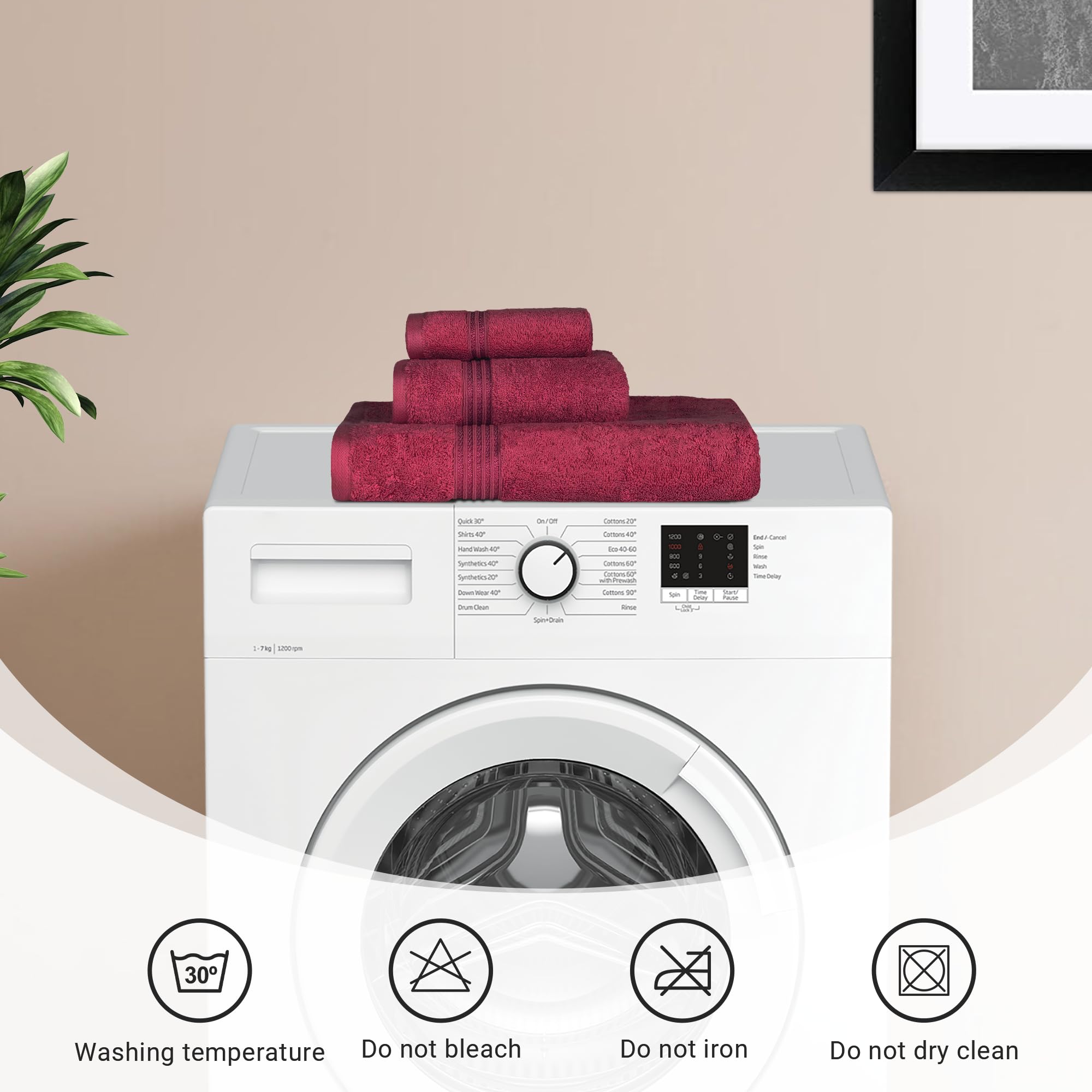 Superior Egyptian Cotton 4-Piece Bath Towel Set For Shower, Bath, Spa, Resort, Hotel, Soft Body Towels, Airbnb Essentials, Apart