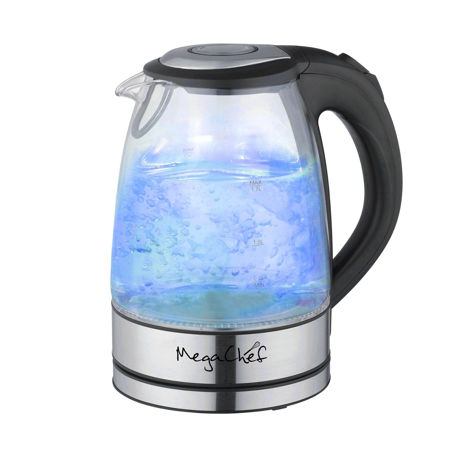 Megachef MegaChef Glass and Stainless Steel 1.7Lt. Electric Tea Kettle