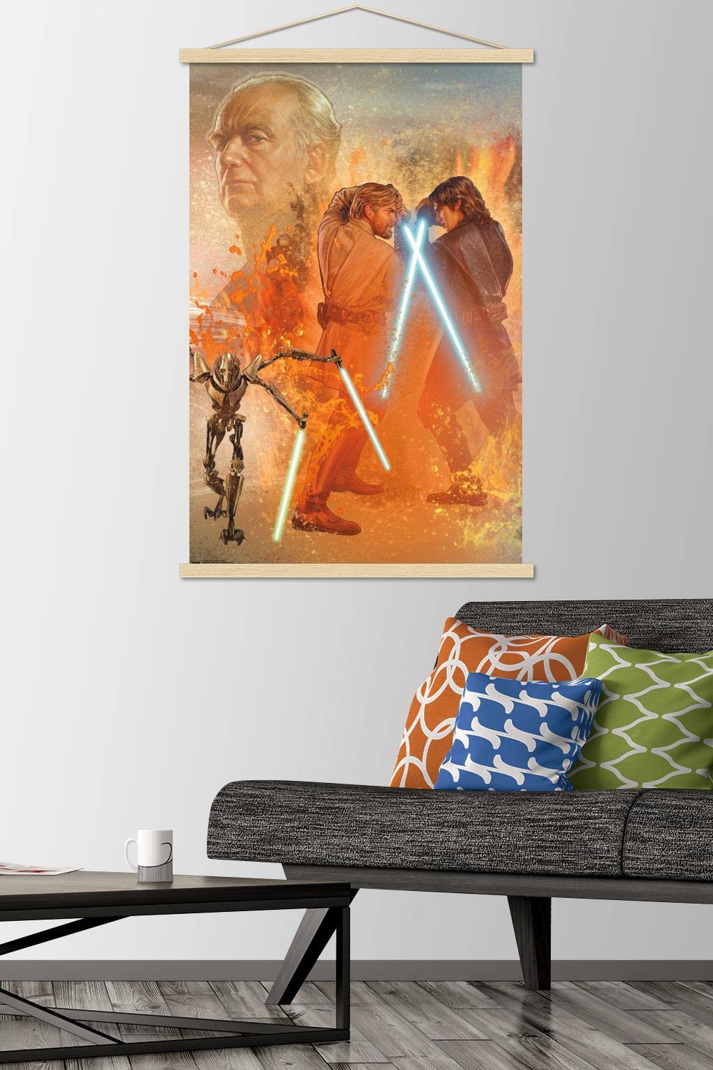Trends International Star Wars: Revenge Of The Sith - Celebration Mural Wall Poster, 22.375'' X 34'', Premium Print And Beechwoo