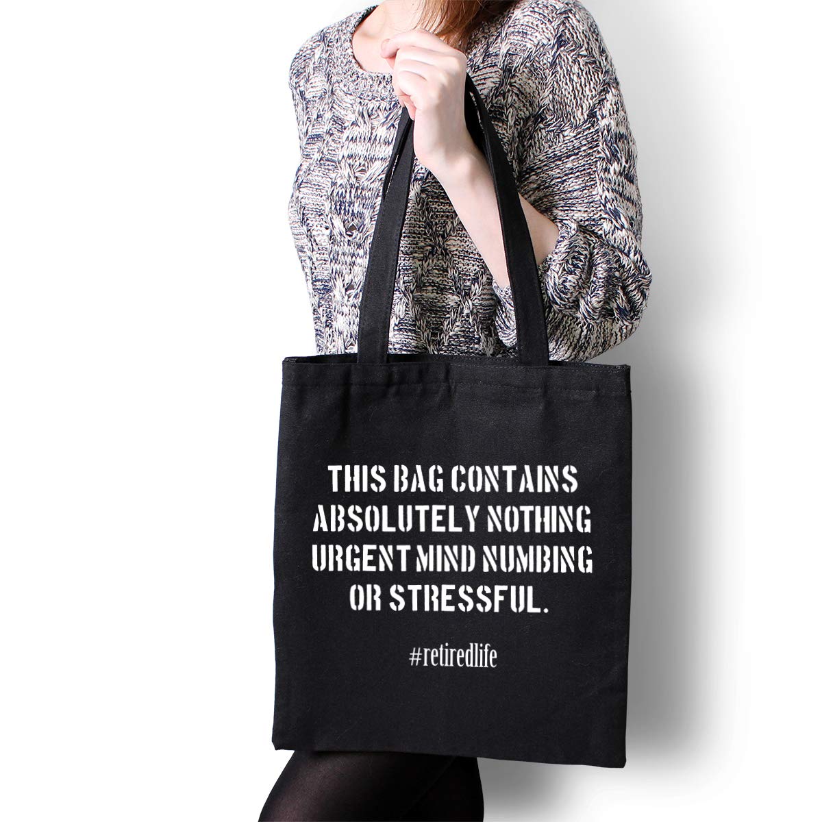 Forbidden Paper Funny Retirement Gift Retired Natural Cotton Canvas Reusable Tote Bag Retirement Gifts For Women Men Retirement