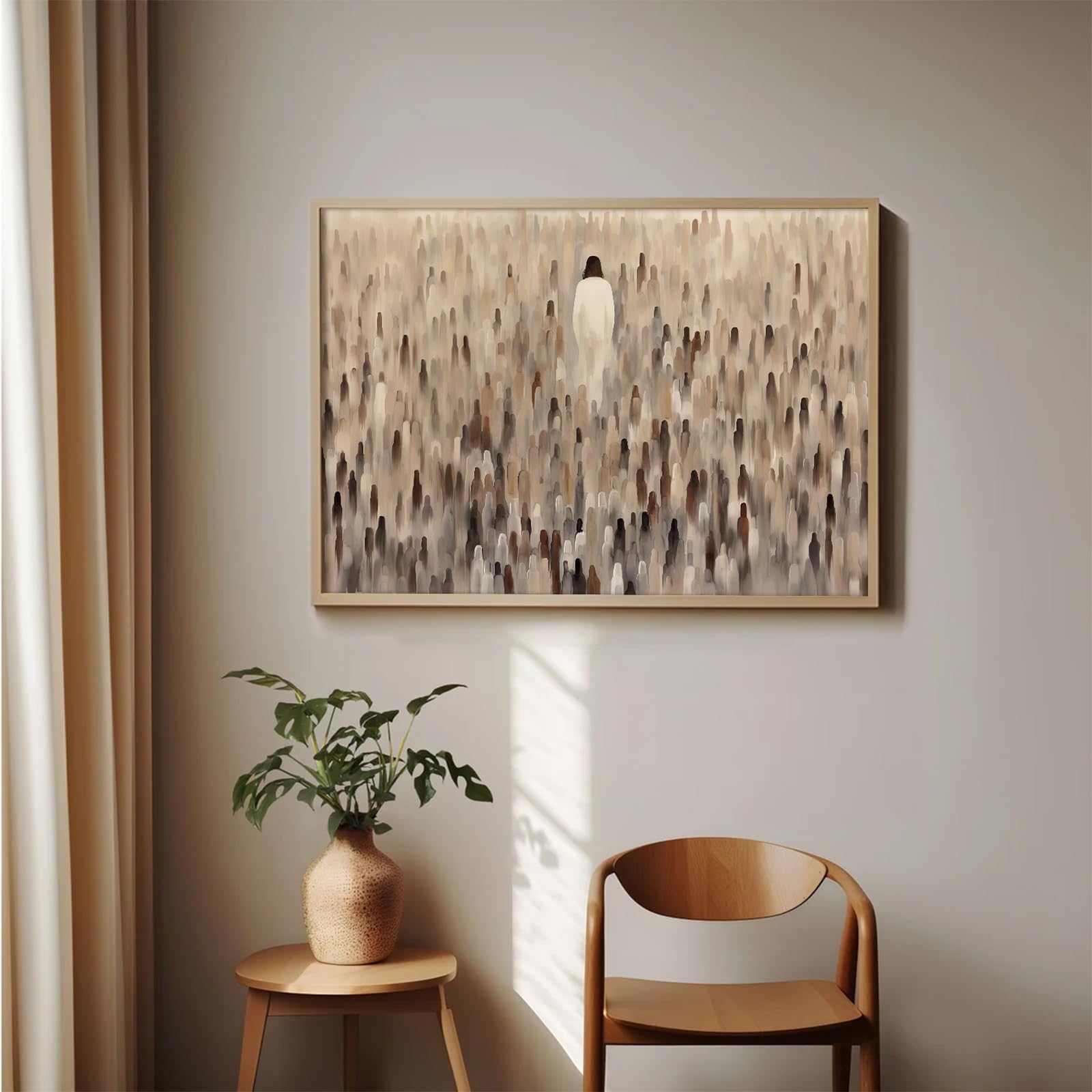 Jesus Feeds The 5000 Poster Set Of One Christian Scripture Wall Decor Pictures Bible Verse Canvas Wall Art Jesus Wall Art Painti