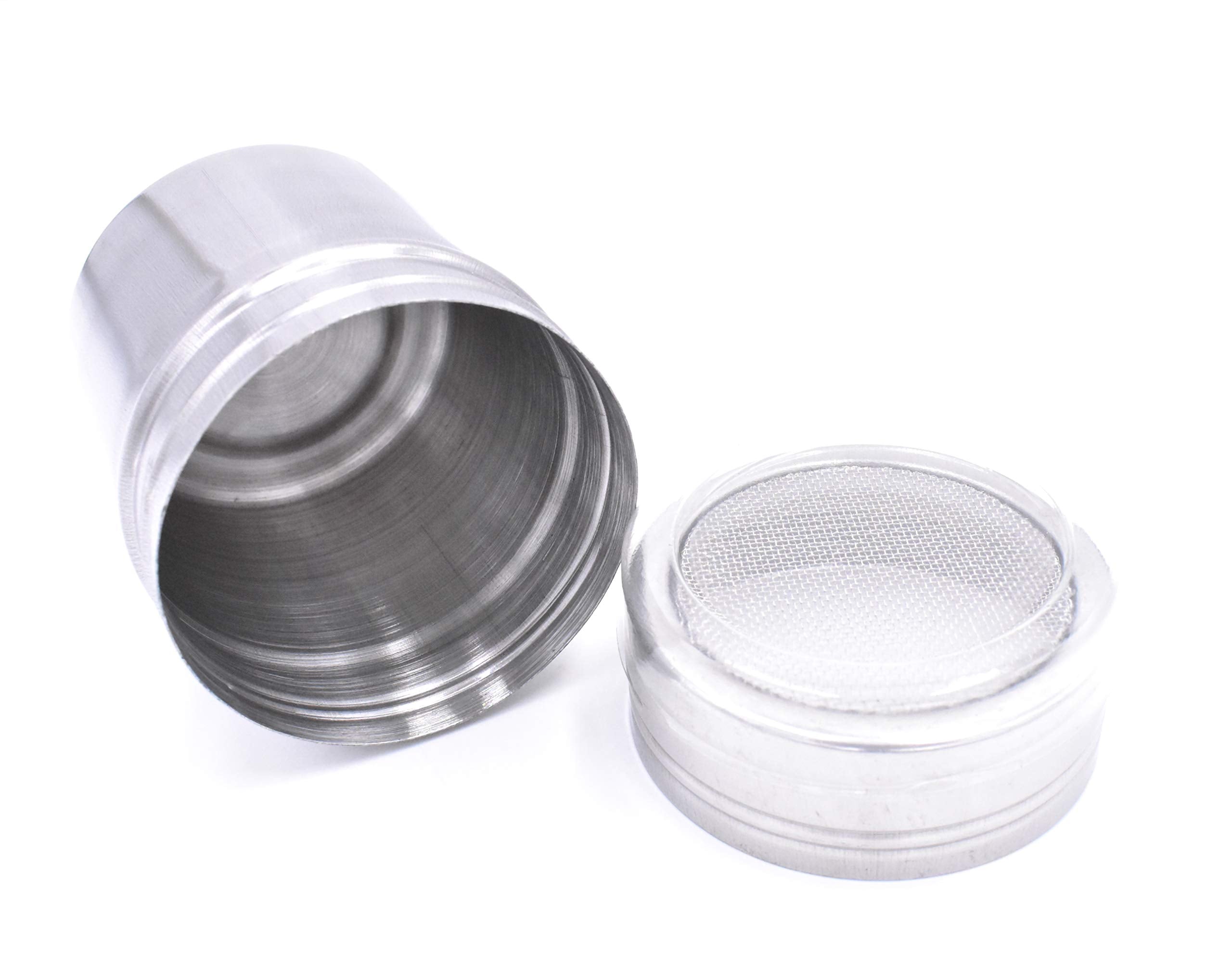 Stainless Steel Chocolate Shaker Icing Sugar Powder Cocoa Flour Coffee Sifter Cooking Tools Lid Chocolate Shaker Cocoa Flour Cho