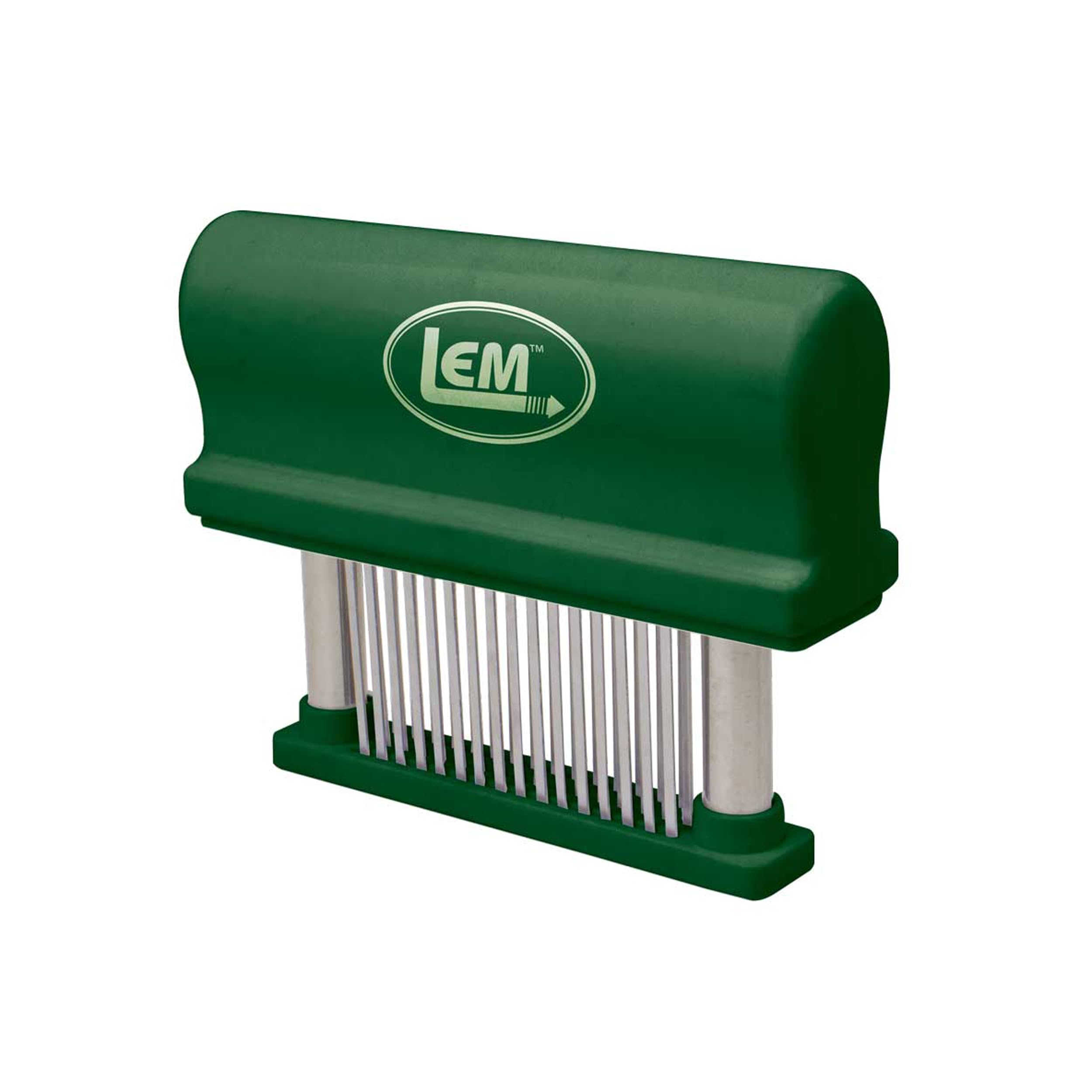 Lem Products Hand Held Tenderizer With 48 Blades, Stainless Steel And Plastic, Green