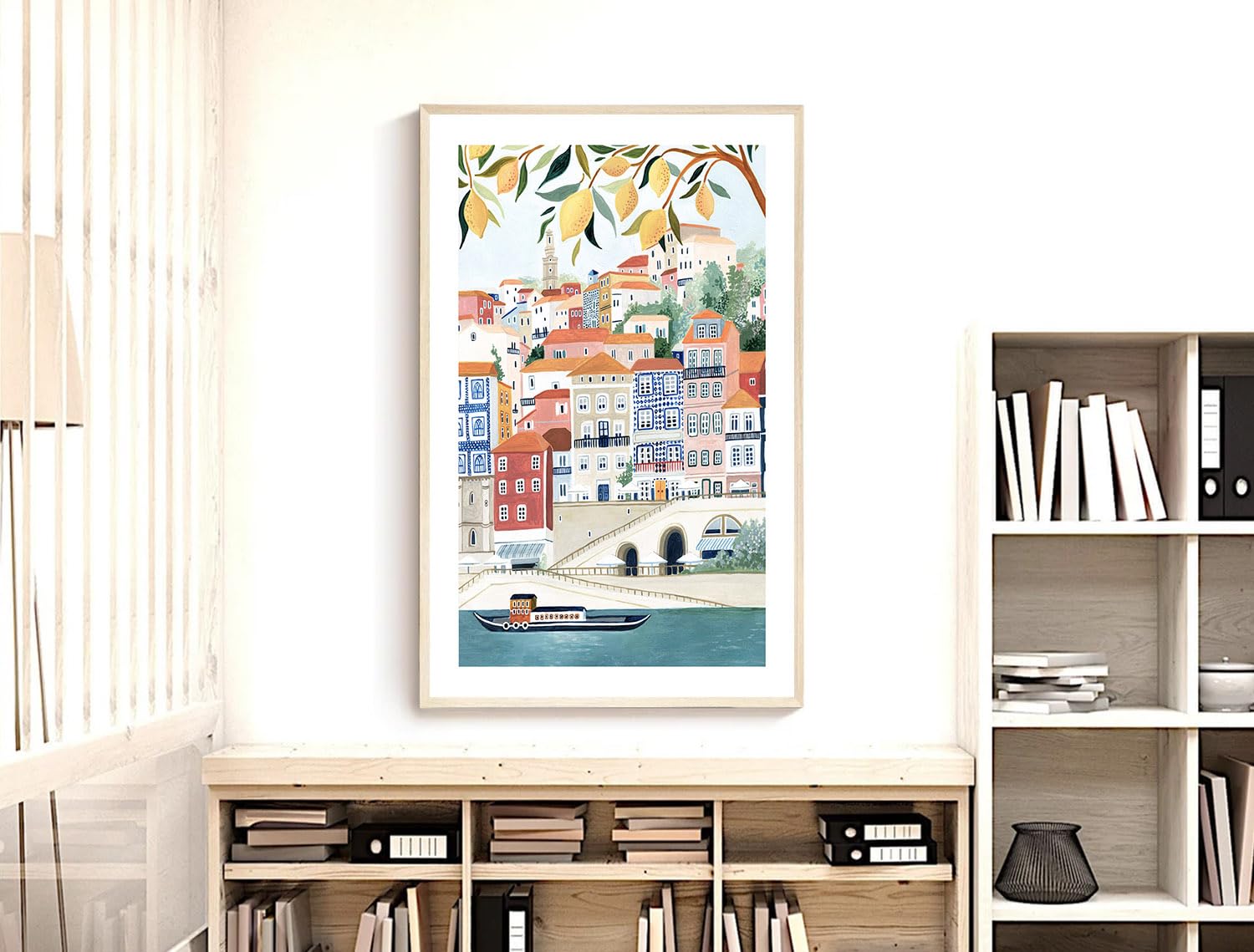 Nationcog Porto Art Print, Portugal Art Print, Travel Print, Portugal Travel Poster, Travel Gift, Poster, Europe Print, Housewar