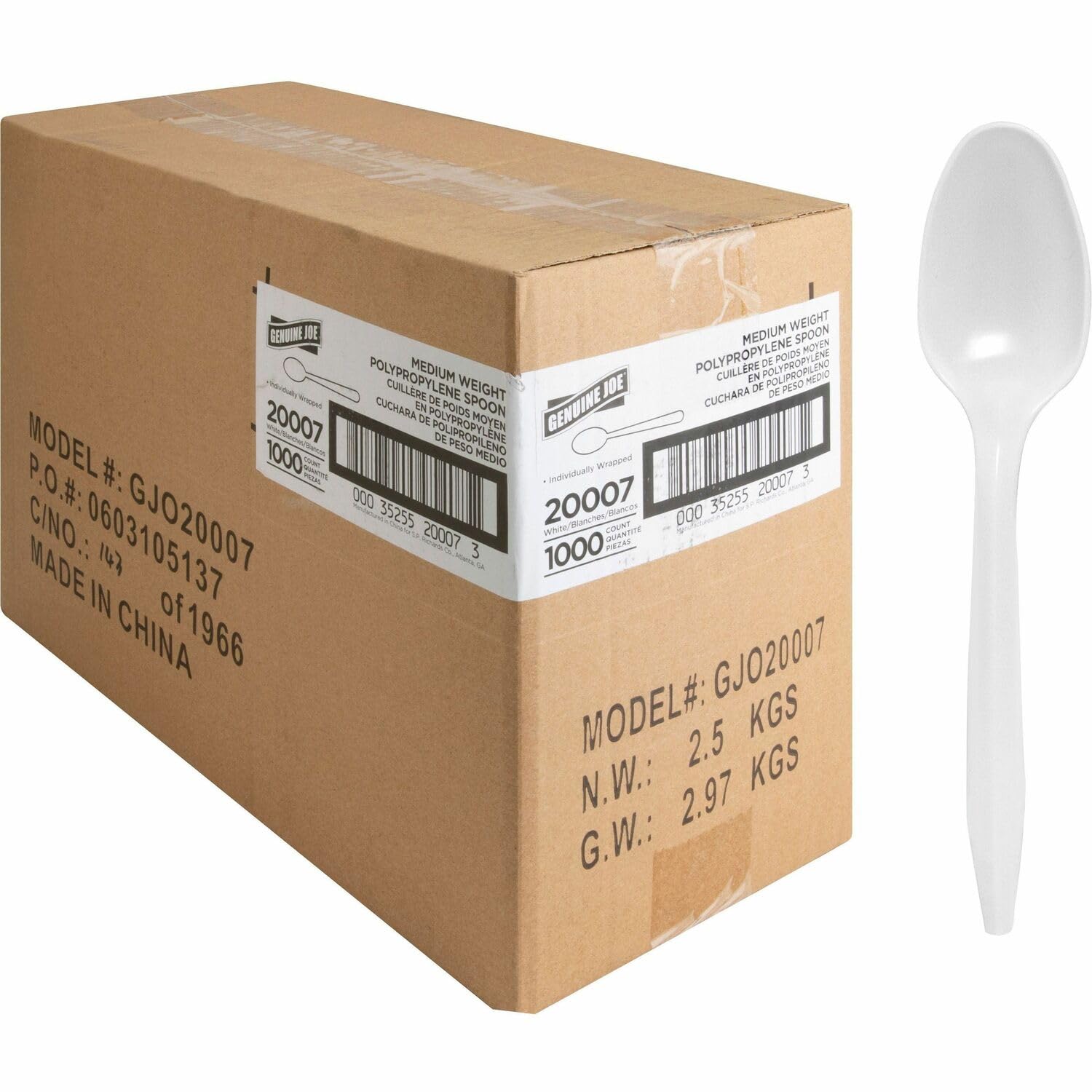 Genuine Joe - Gjo20007 - Individually Wrapped Spoon
