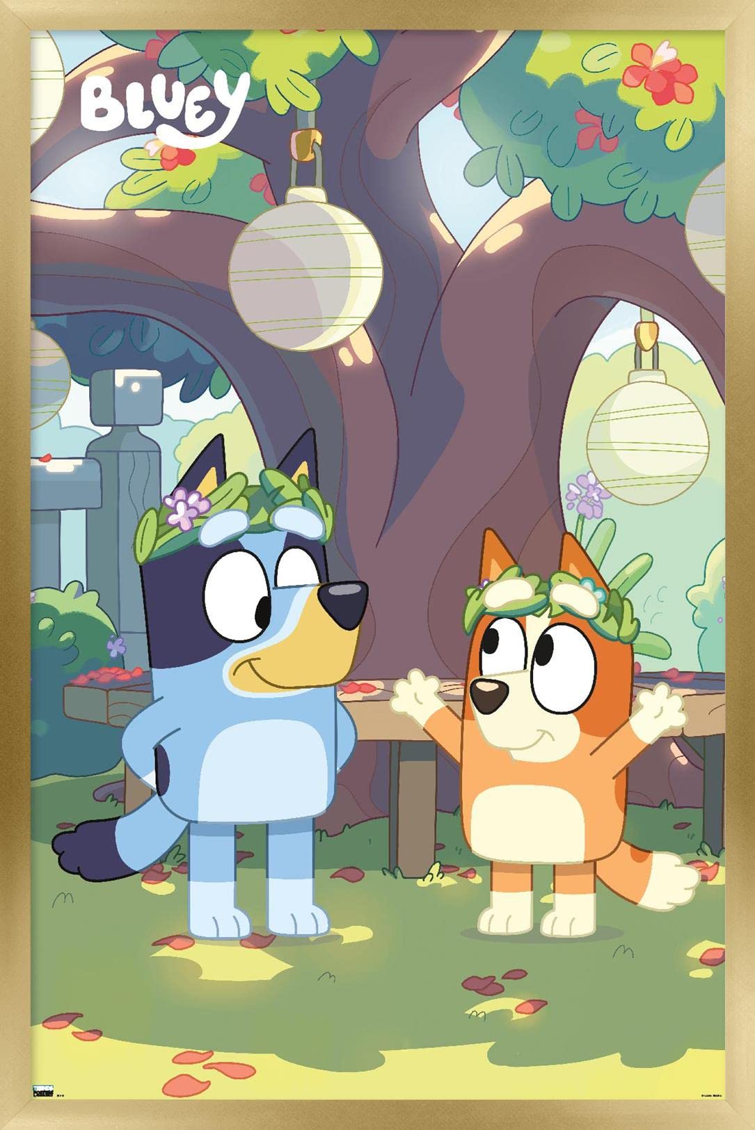 Trends International Bluey - Duo Wall Poster, 22.37'' X 34.00'', Gold Framed Version