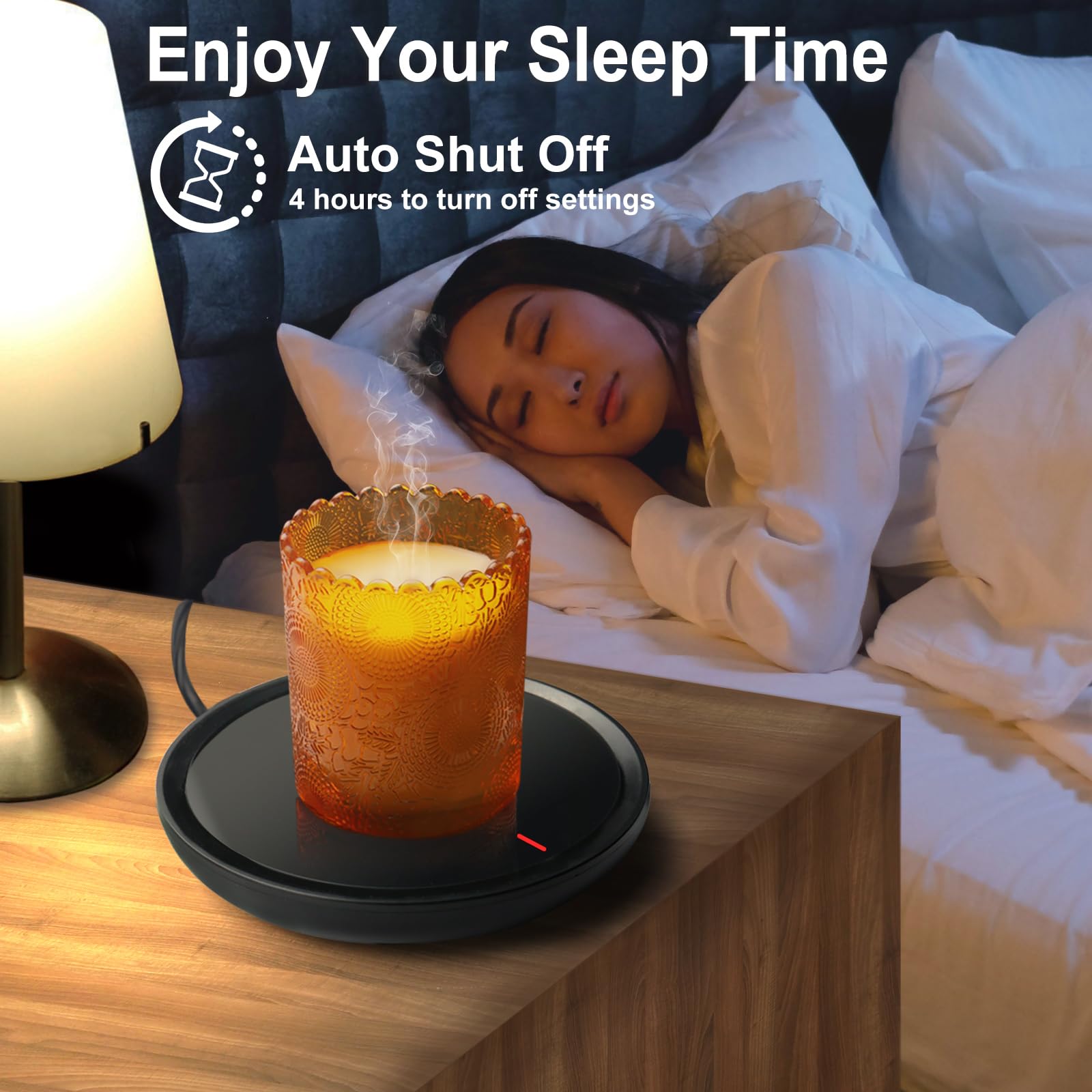 Candle Warmer, Coffee Warmer For Desk, Coffee Mug Warmer, Coffee Cup Warmer With Auto Shut Off