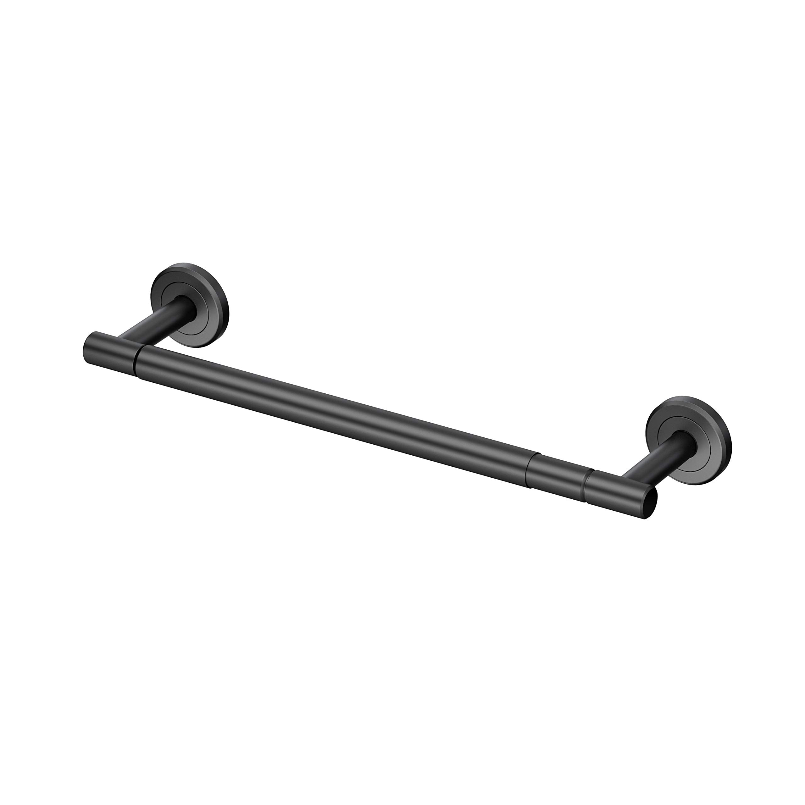 Gatco 1433Mx Latitude Ii Paper Towel Holder, Matte Black | Wall Mount Kitchen, Bathroom Paper Towel Holder