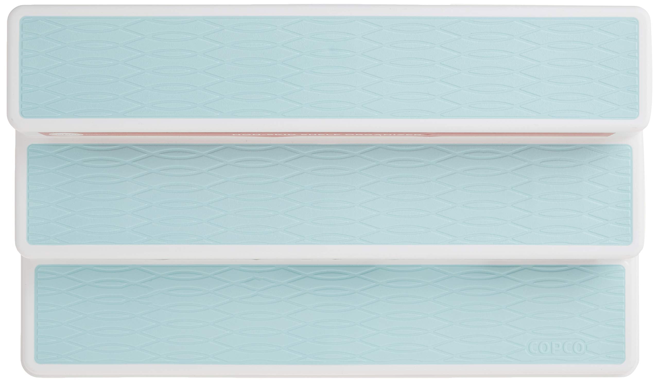 Copco Basics 3-Tier Spice Pantry Kitchen Cabinet Organizer, 15-Inch, Aqua