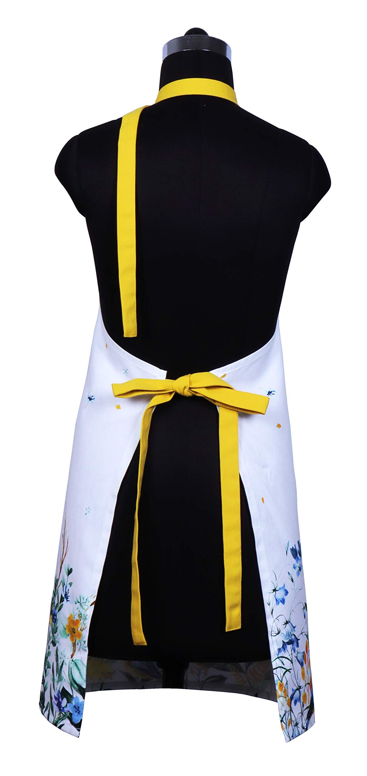 Amour Infini Aprons For Women Adjustable Strap With Waist Ties Apron For Baking, Cooking, Gardening Aprons With Pocket Spring Ap