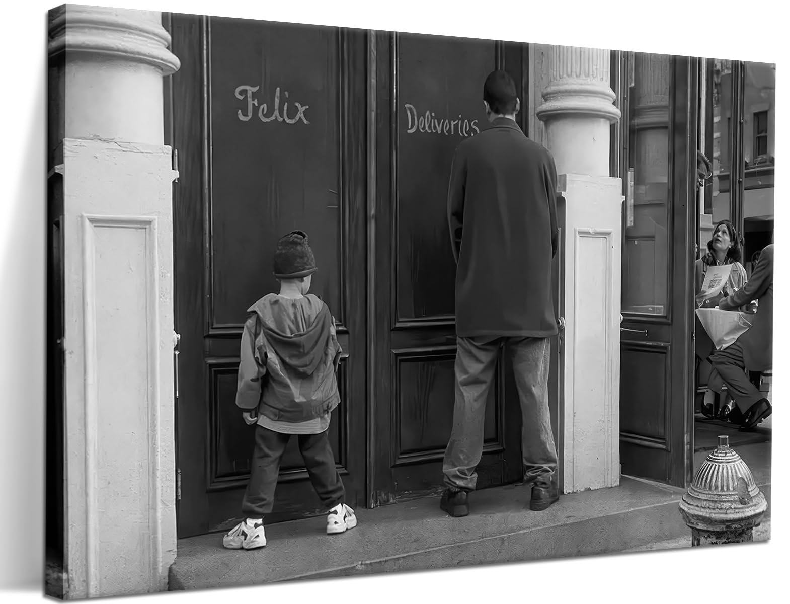 Funny Bathroom Wall Decor Black And White Wall Art - Classic Movie Posters Canvas Print, Vintage Funny Bathroom Wall Art For Off