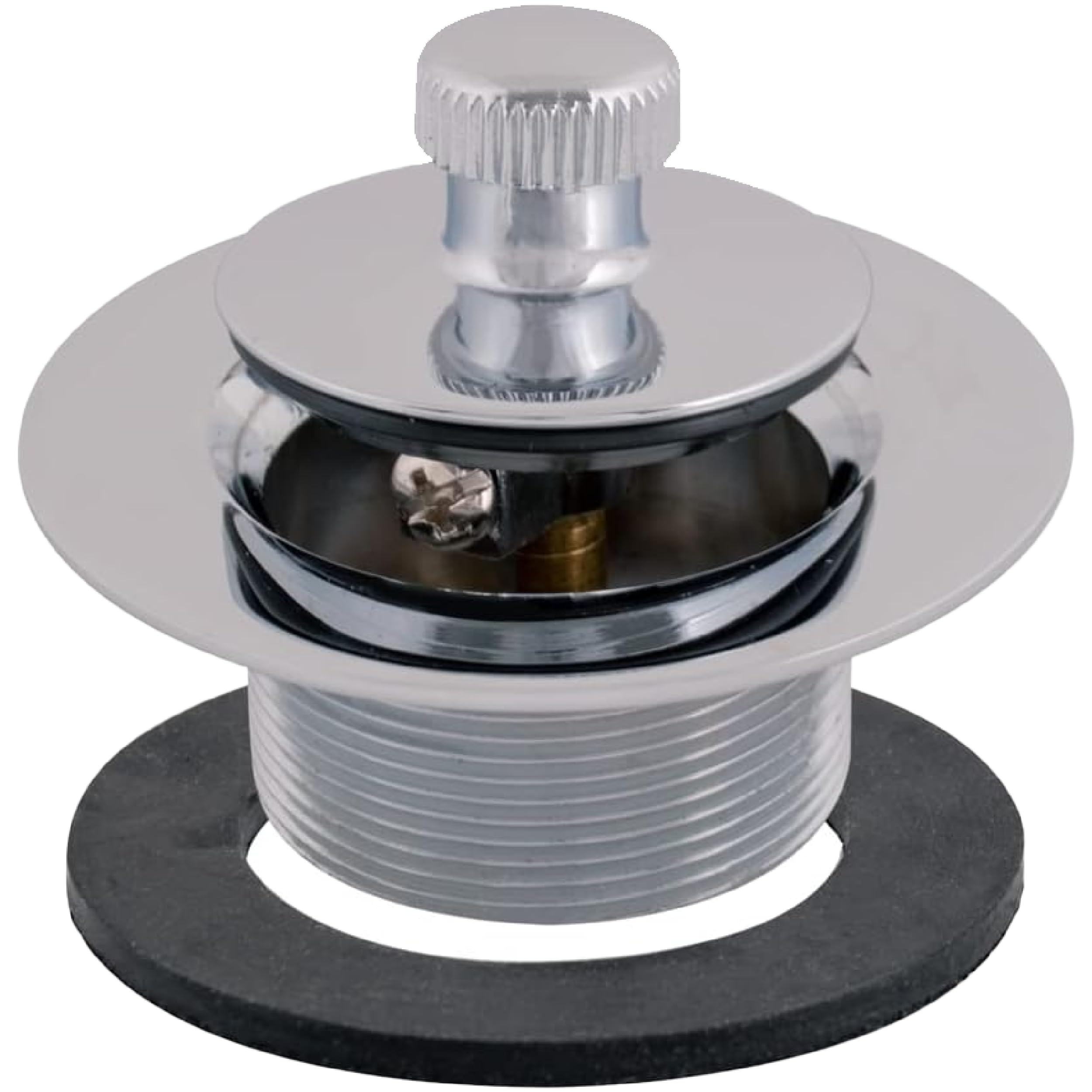 Eastman EZ-FLO Lift-n-Turn Bath Drain Assembly Kit, 1-3/8 in. x 16 in., Chrome Plated, Model 35231
