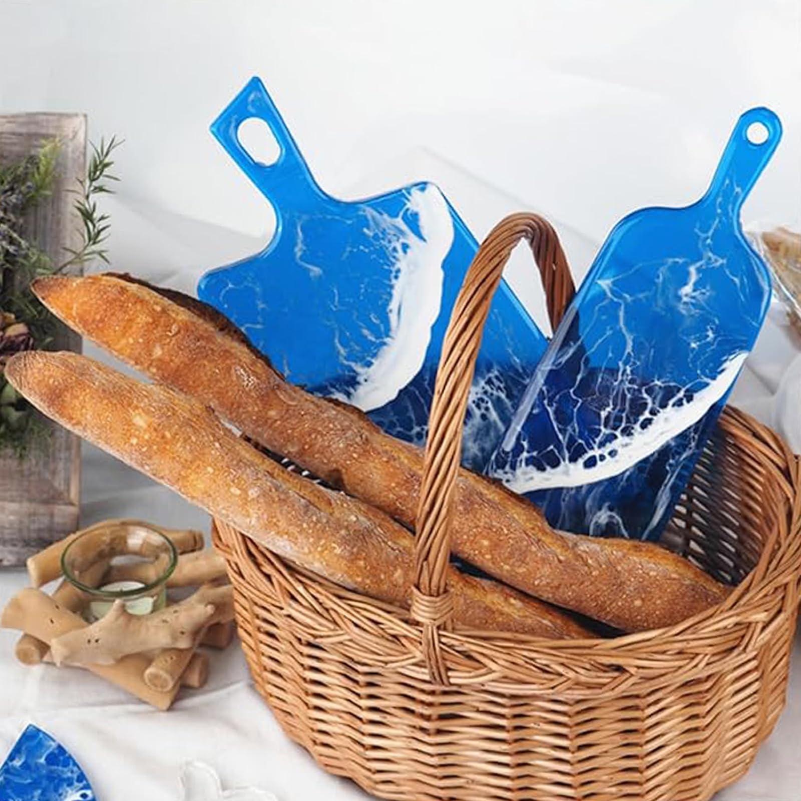 Cheese Board Epoxy Resin Mold With Handles 13 Inch Paddle