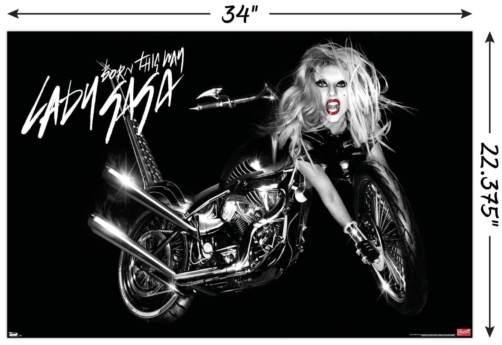 Trends International Lady Gaga - Cover Wall Poster, 22.37'' X 34.00'', Unframed Version