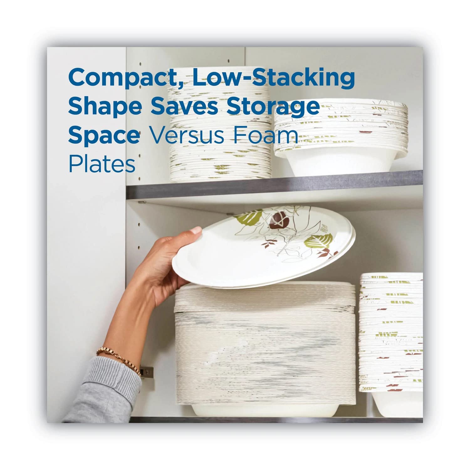 Wholesale Case Of 10 - Dixie Foods Pathway Heavyweight Paper Plates-Plates, Extra Heavy Weight, 10'', 125.Pk, Pathways/White